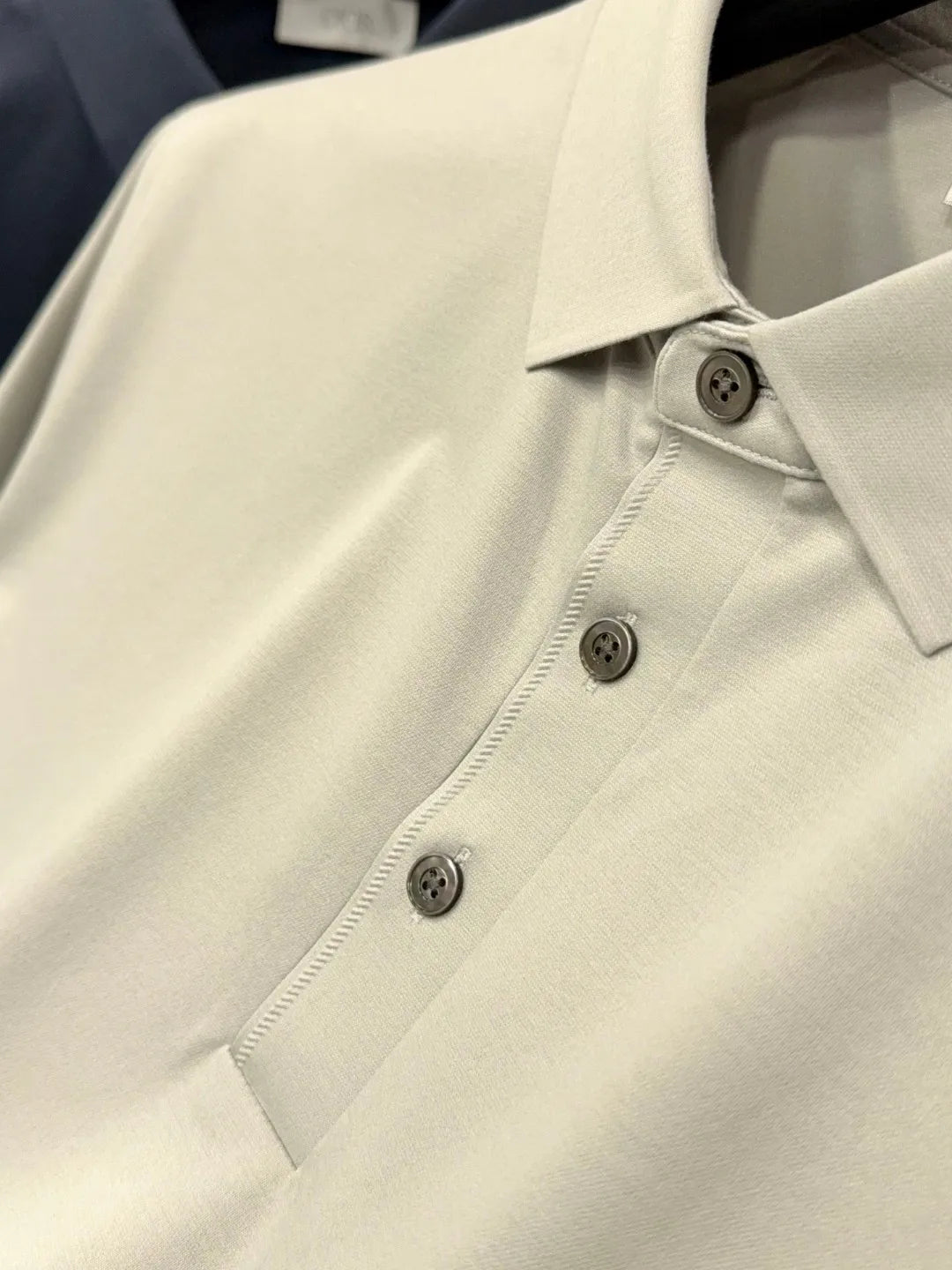 Italian old money style, business fashion urban style summer high version lapel short-sleeved polo shirt
