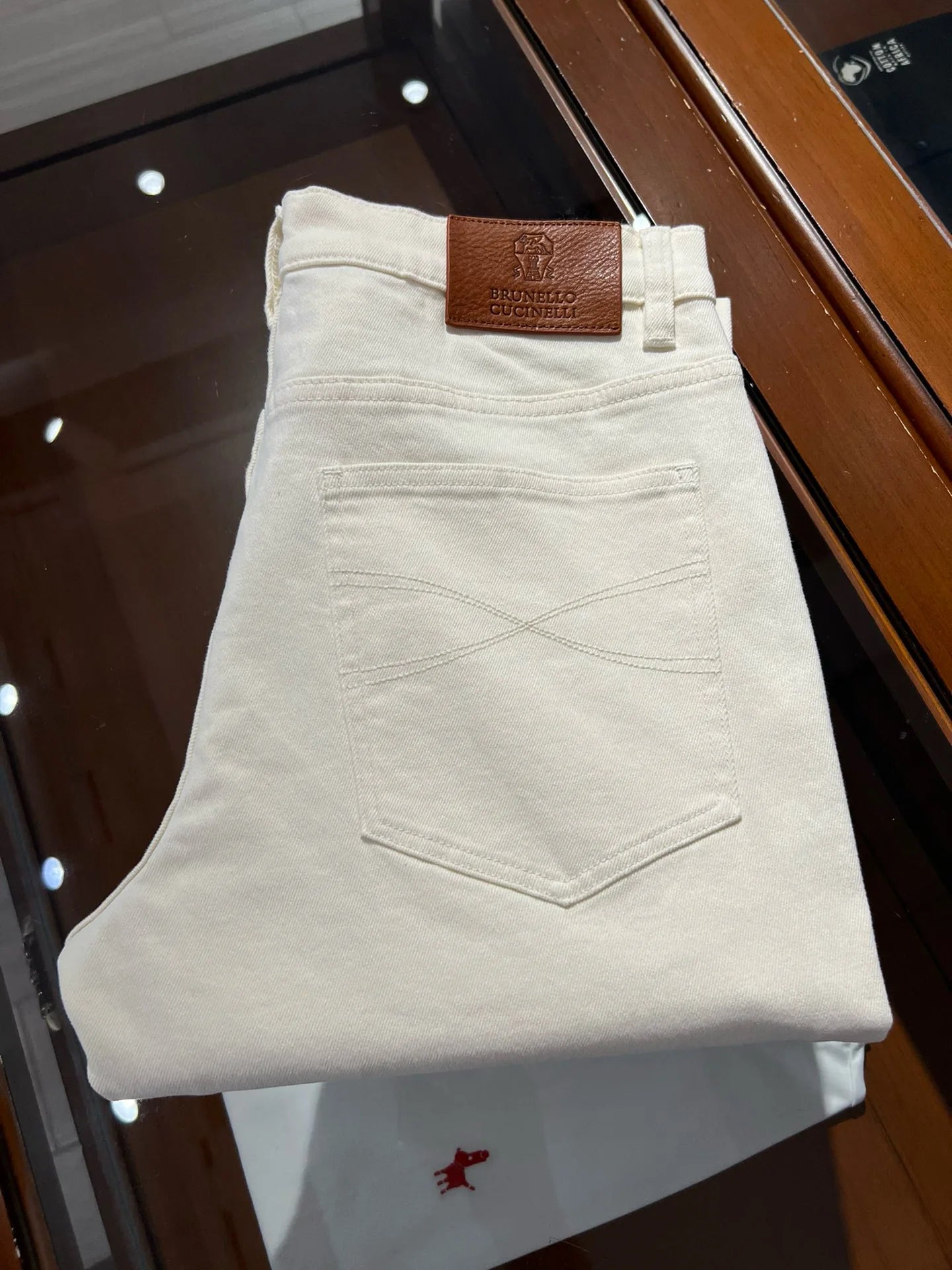 Fashion light luxury Italian BC men's spring and summer new business casual fashion small straight jeans