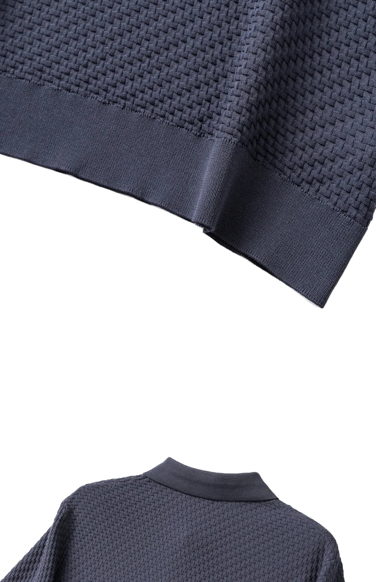 2025 summer new high-end business casual elastic breathable cool short-sleeved polo shirt