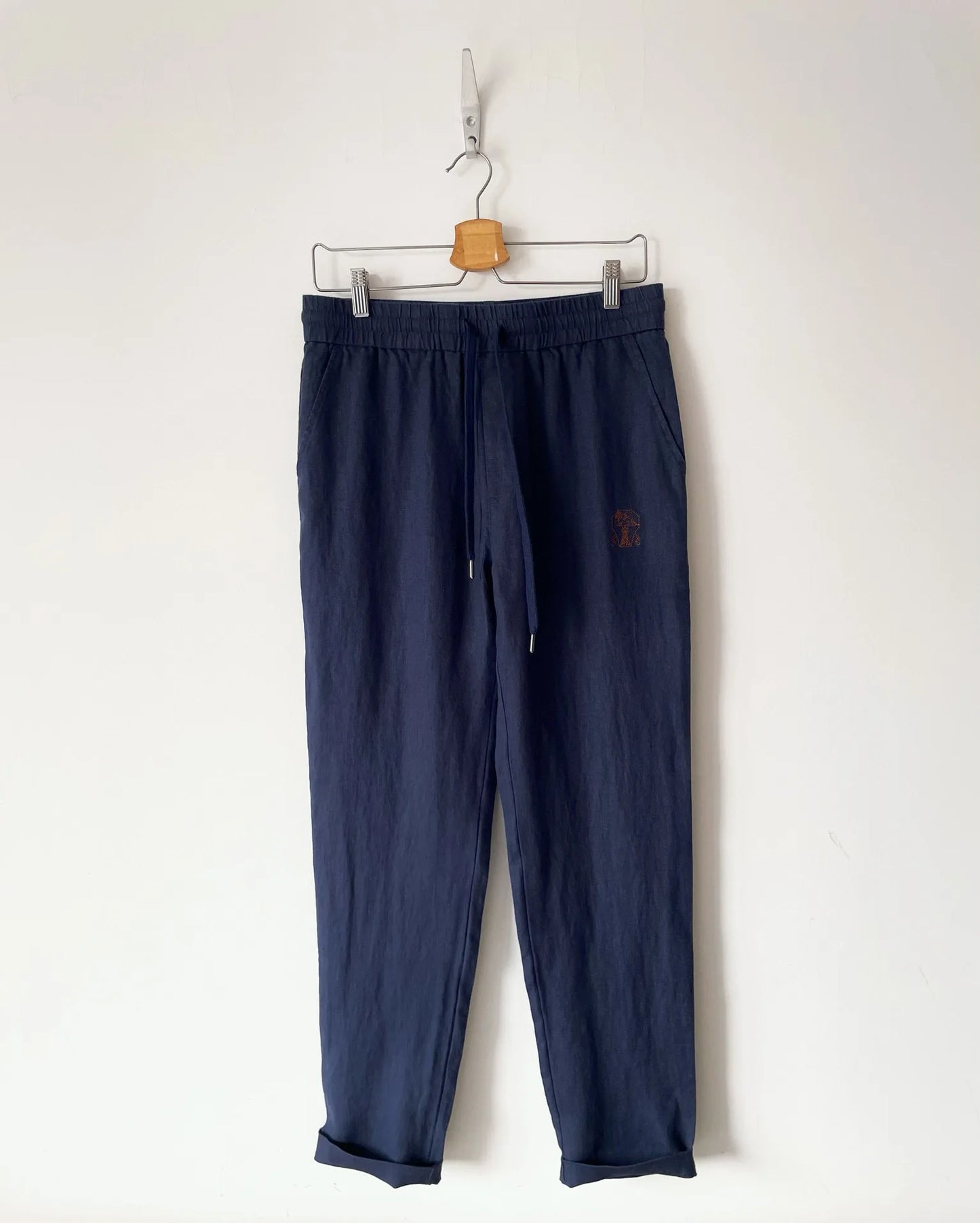BC spring and summer new washed blue micro elastic breathable fashionable casual old money style small straight leg jeans