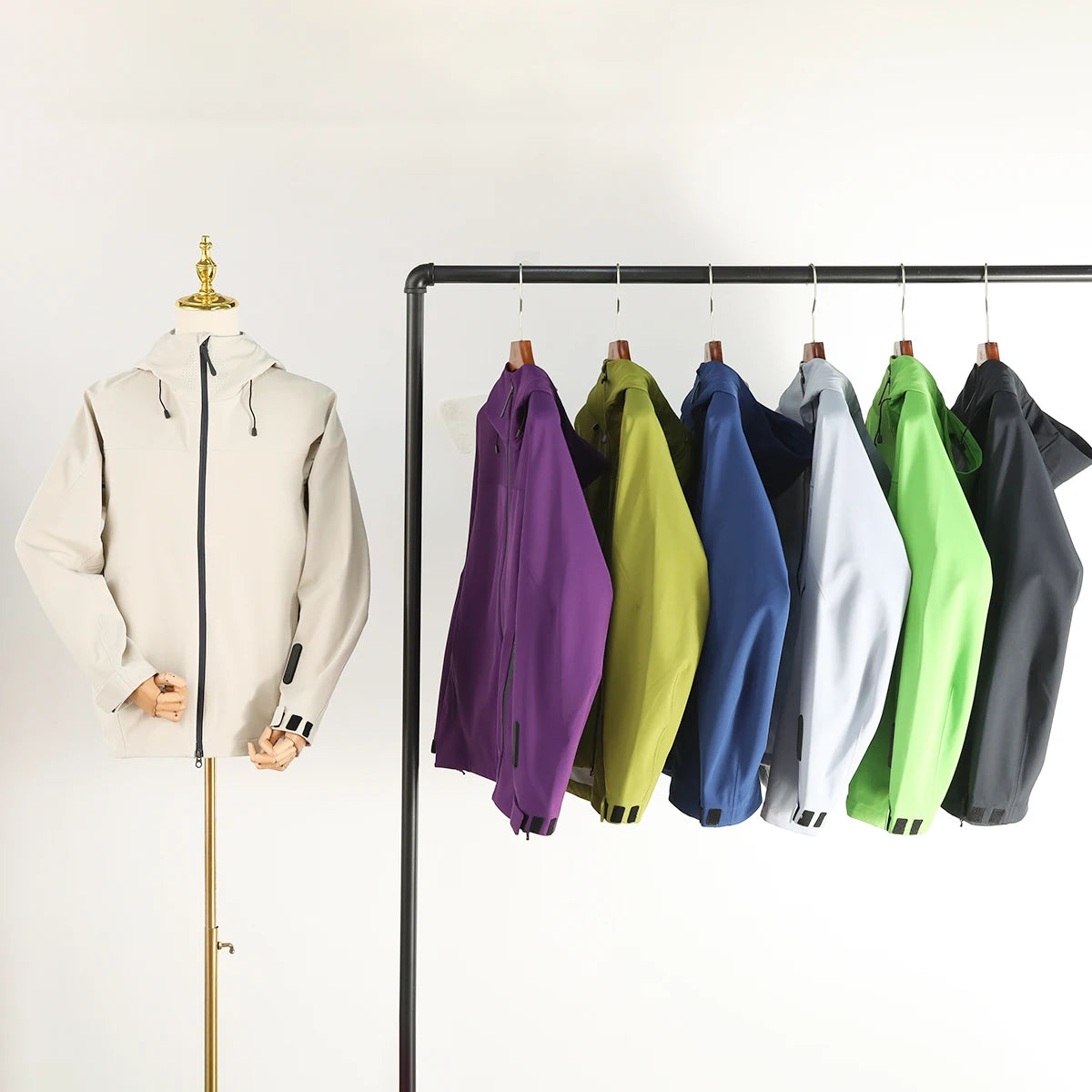 City outdoor spring and autumn new couple jacket windproof and waterproof high-quality soft shell jacket