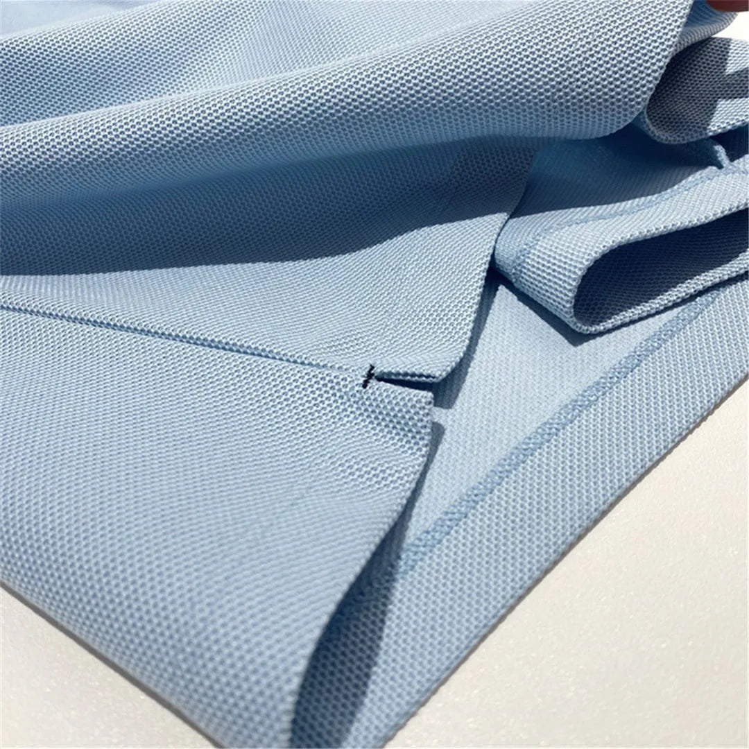 High-end quality, American horse cotton business casual lapel short-sleeved T-shirt polo shirt