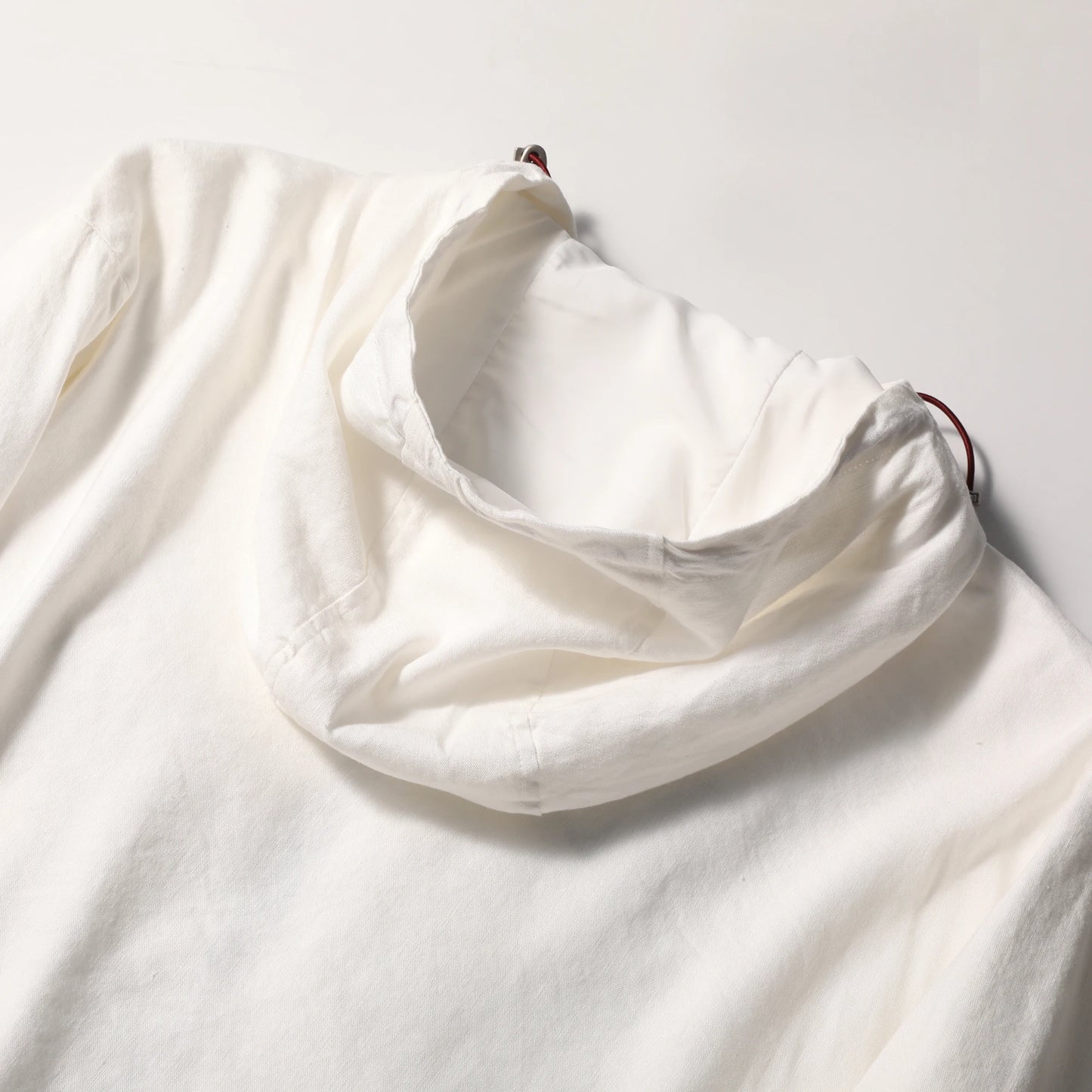 Spring and summer new men's high sense business leisure linen blend hooded jacket