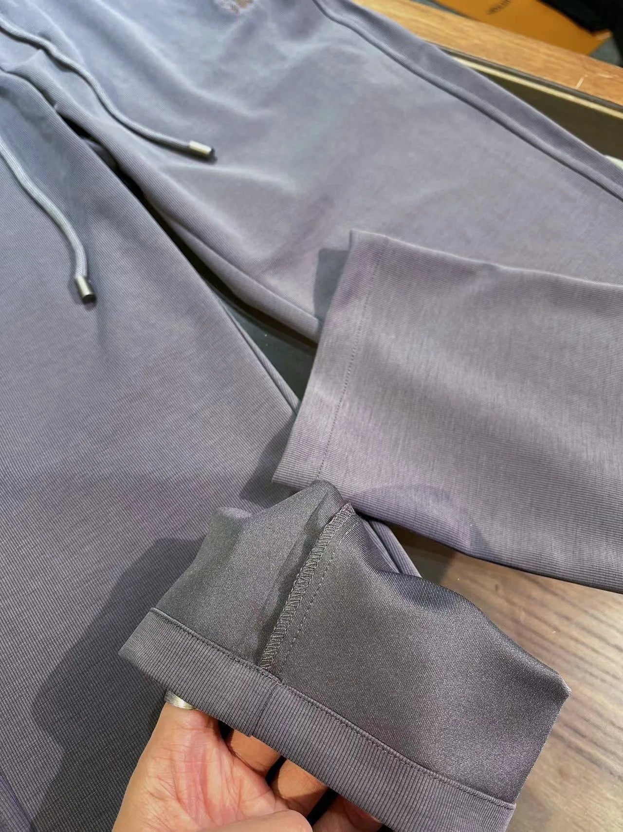 Italy BC men's summer new woven breathable fabric fashion old money style men's thin straight casual pants