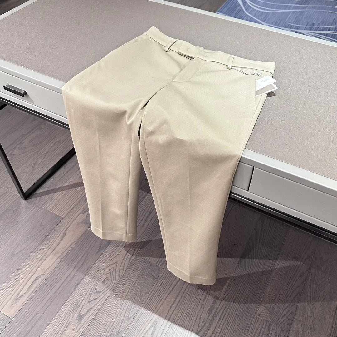 Italian BC vintage style men's 25 summer business simple and versatile straight leg casual trousers