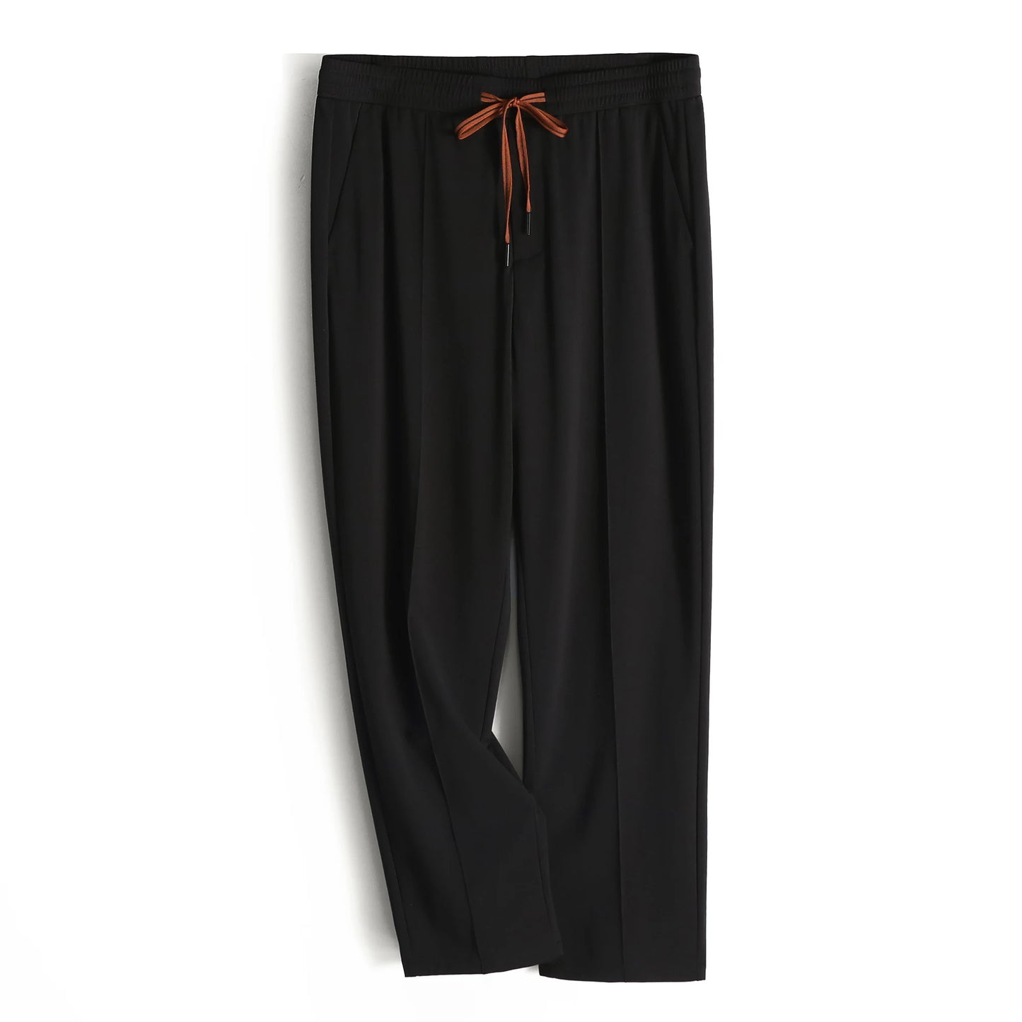 Italian luxury ZZ series 2025 spring and summer new men's high-end cool mulberry silk Tencel blend trousers