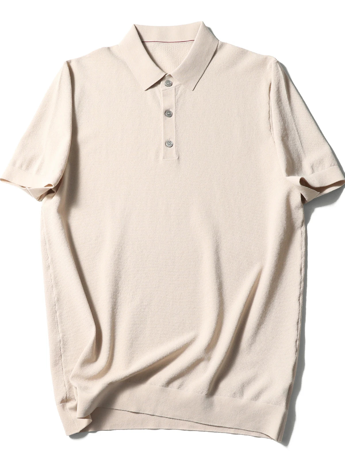 Italian luxury ZZ series 2025 summer new men's business casual simple machine washable cotton knitted POLO shirt