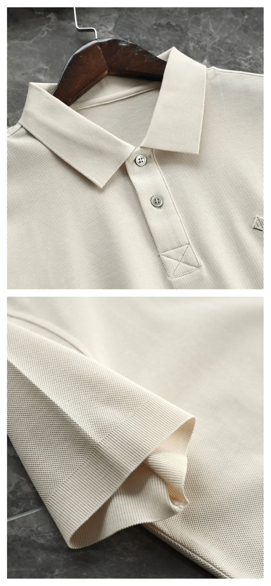 Summer, light luxury business commute casual lapel short-sleeved T-shirt polo shirt
