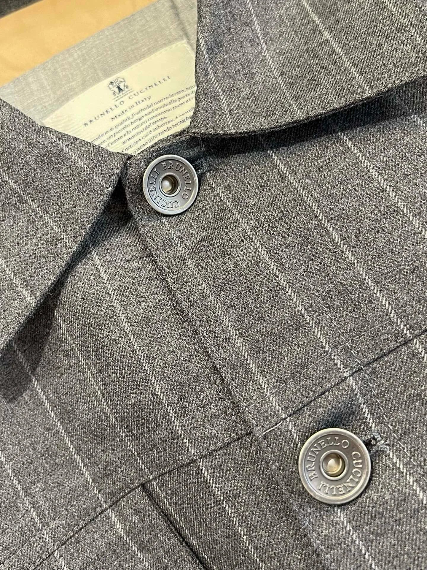 Italy BC old money style men's clothing 24 autumn and winter new wool material striped fashion business casual jacket