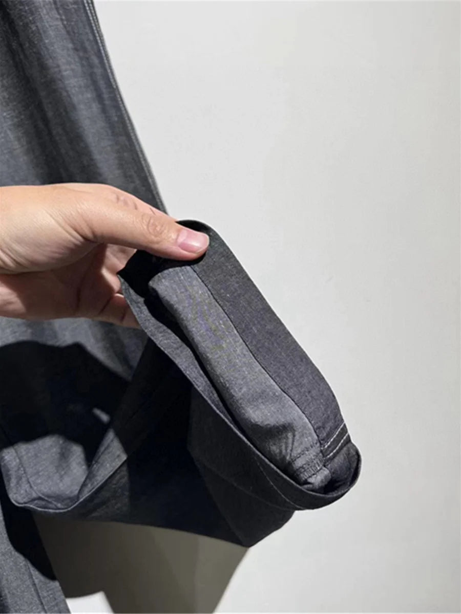 Drape and breathable 25 spring new elastic elastic waist loose Tencel linen straight casual pants