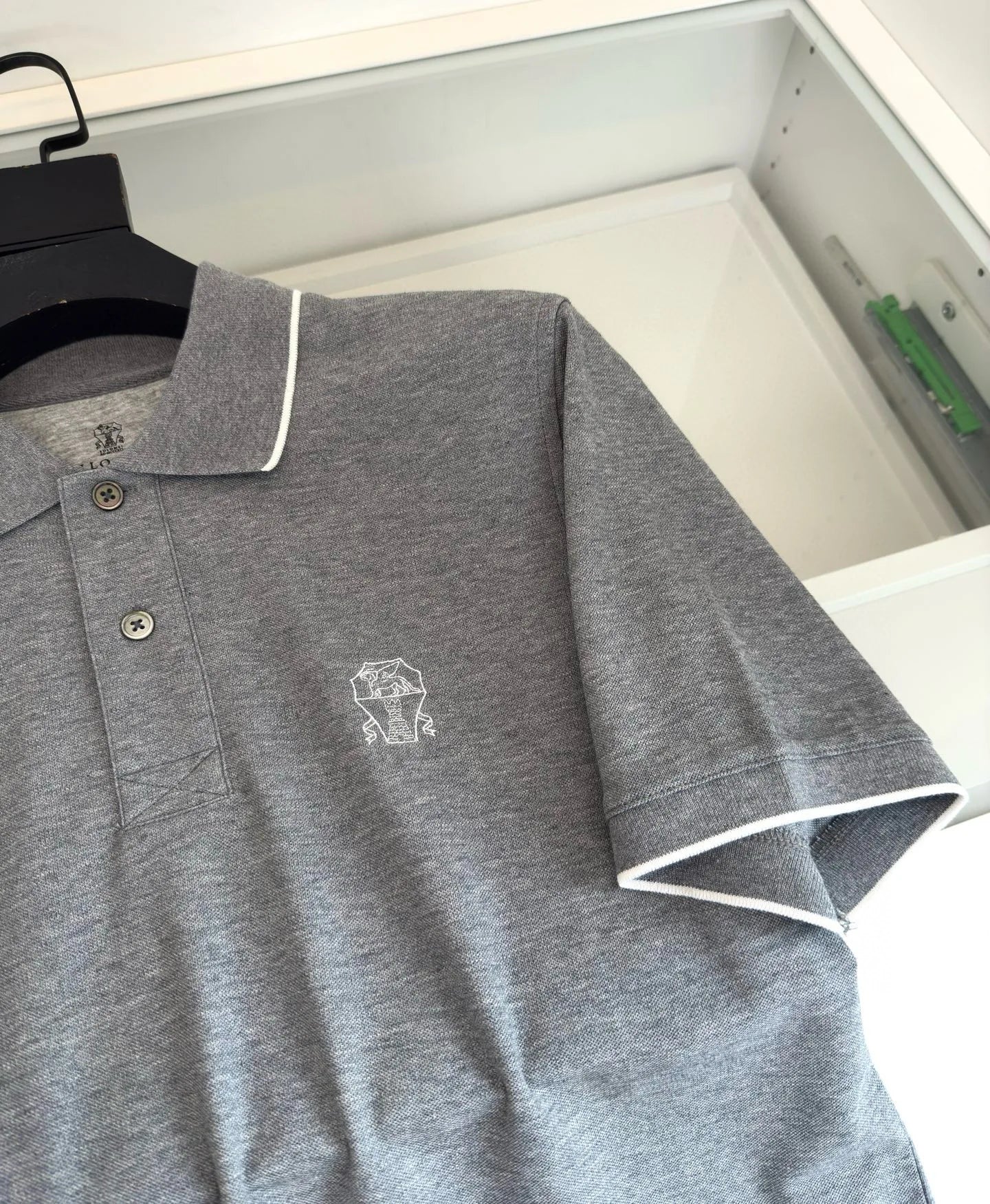 Italy BC 25 summer new Italian two-button contrasting color fashion casual old money wind short-sleeved polo shirt
