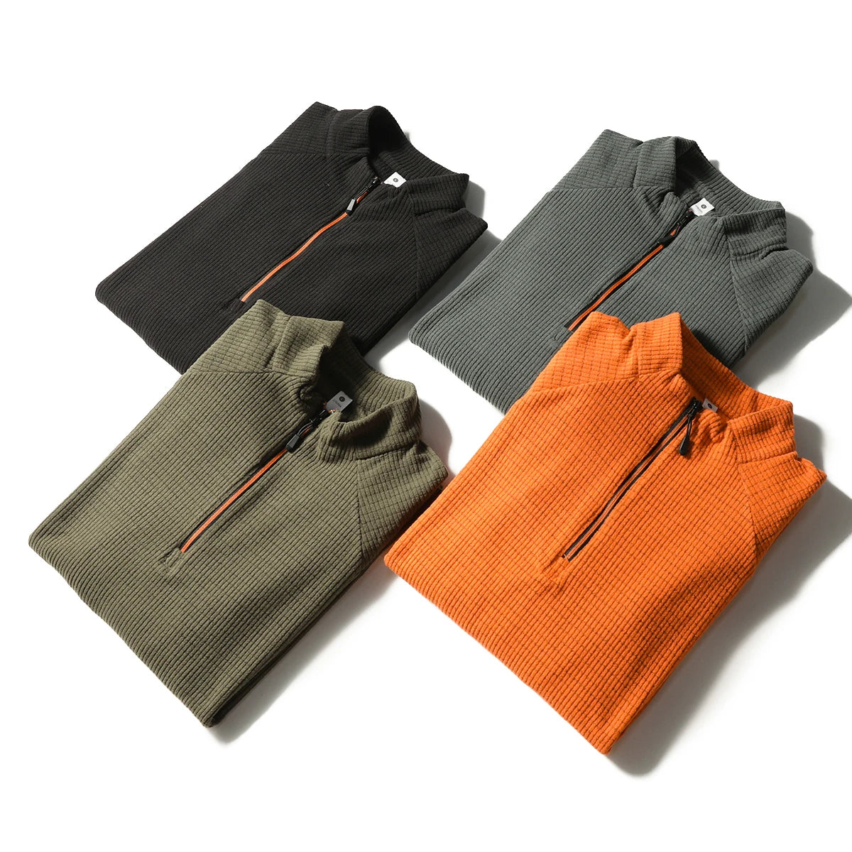 Spring and Autumn New Urban Outdoor Men's Long Sleeve T-Shirt Winter Fleece Bottom Shirt Top