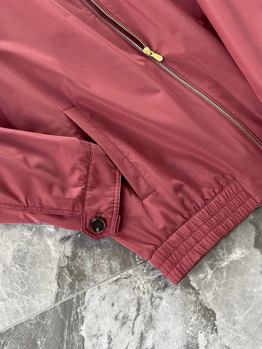 Italy BC men's clothing autumn and winter new fashion casual old money wind Harrington built-in thin cotton thermal jacket