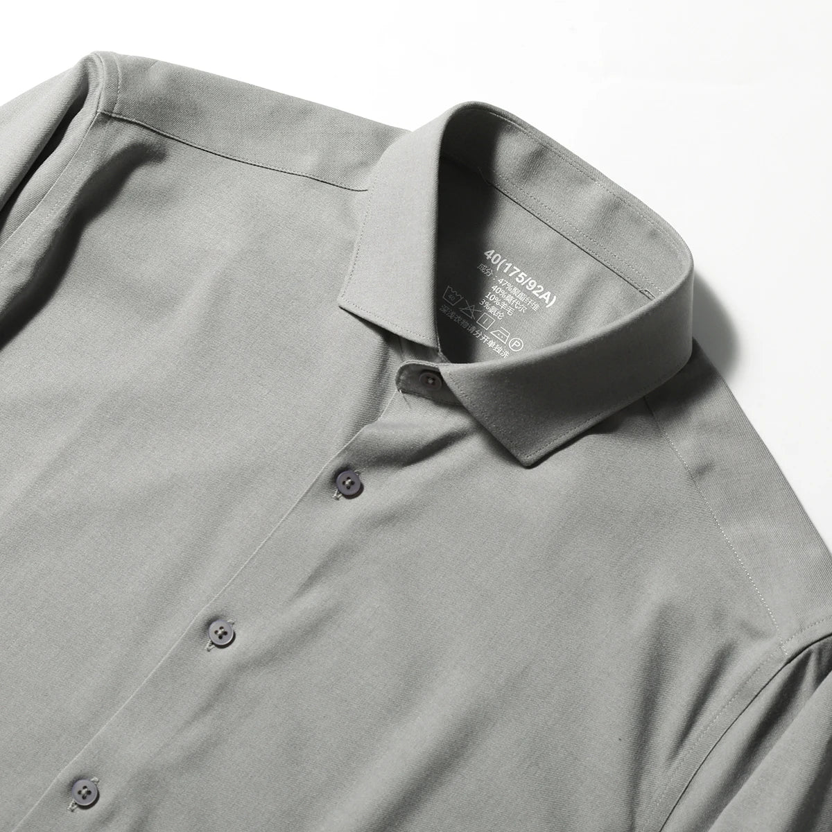 Premium old money style, spring and autumn new modal wool blended long-sleeved shirt business casual shirt