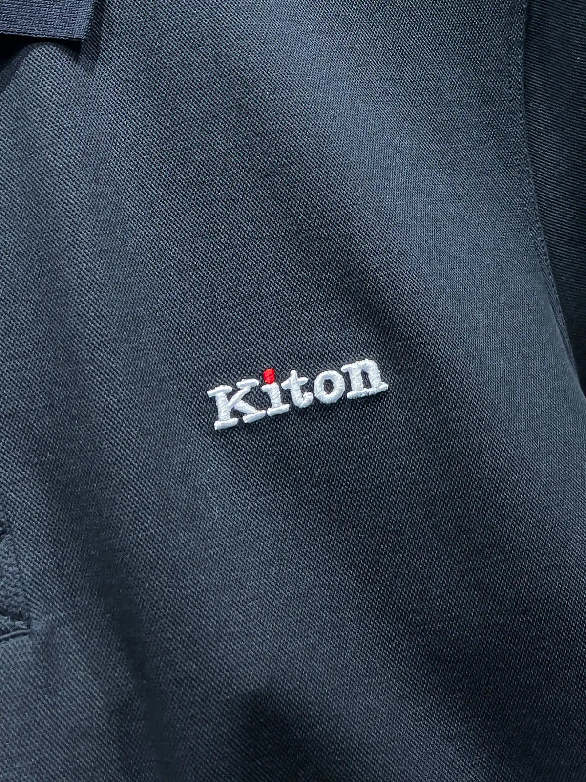 Summer kiton Chiton embroidered men's lapel short-sleeved solid color simple fashion versatile casual POLO shirt