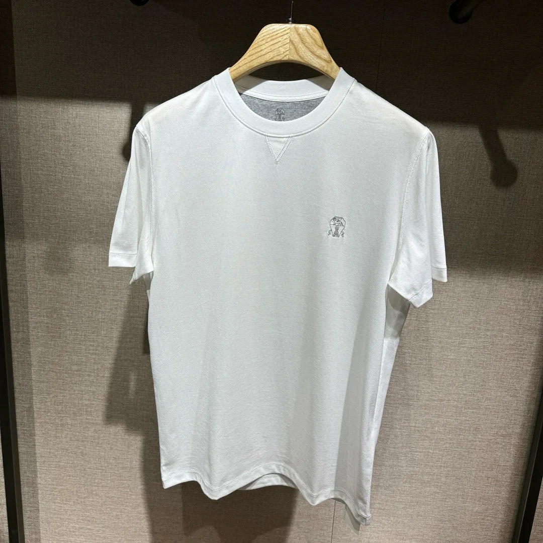 Italy BC men's summer new cotton fabric fashion versatile casual, bottoming shirt short-sleeved T-shirt