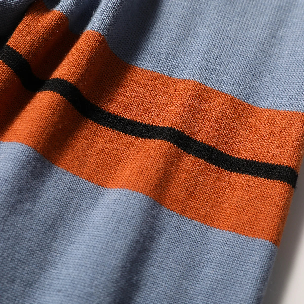 ZZ series classic Italian light luxury, spring and autumn wool blended men's crew neck knitted sweater anti-pilling sweater