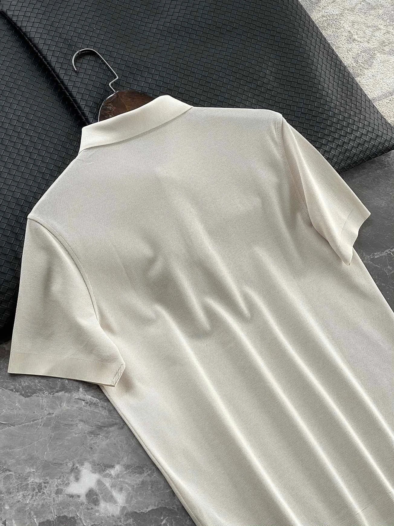 Summer, light luxury business commute casual lapel short-sleeved T-shirt polo shirt