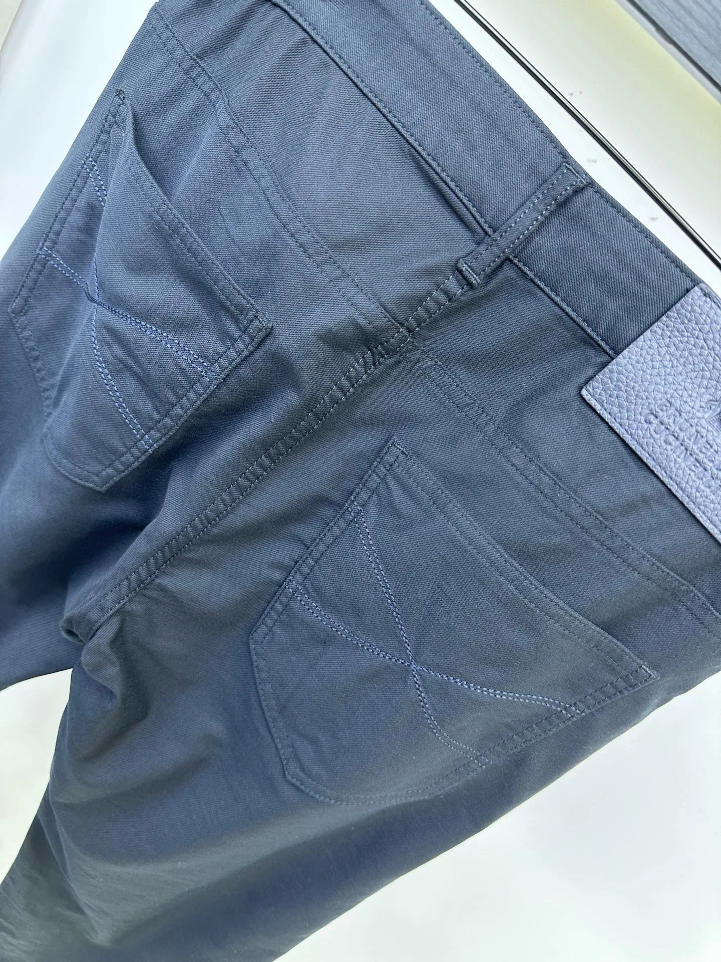 Italian BC Men's New Micro Elastic Breathable Simple Solid Color Fashion Old Money Style Straight Tube Casual Pants