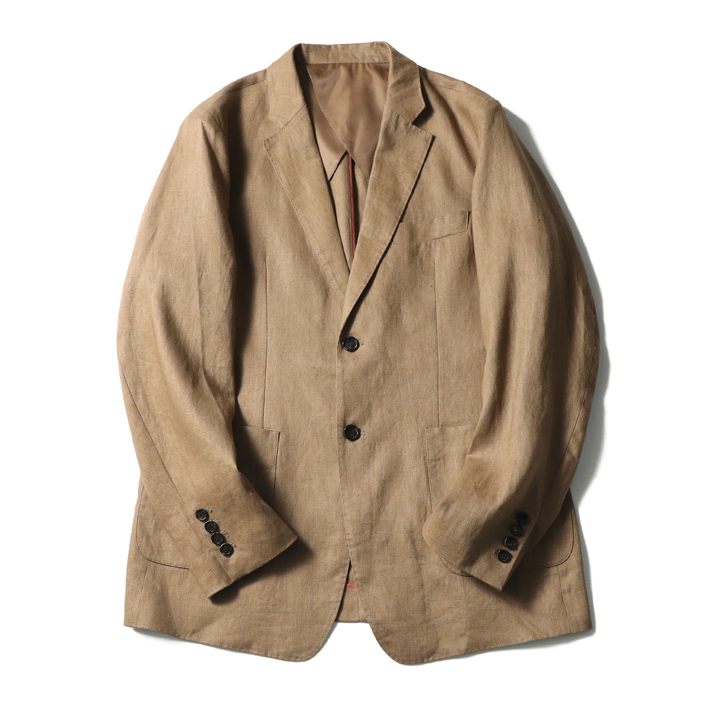 2025 spring and summer new men's high-end 100% pure linen breathable casual suit old money style suit jacket