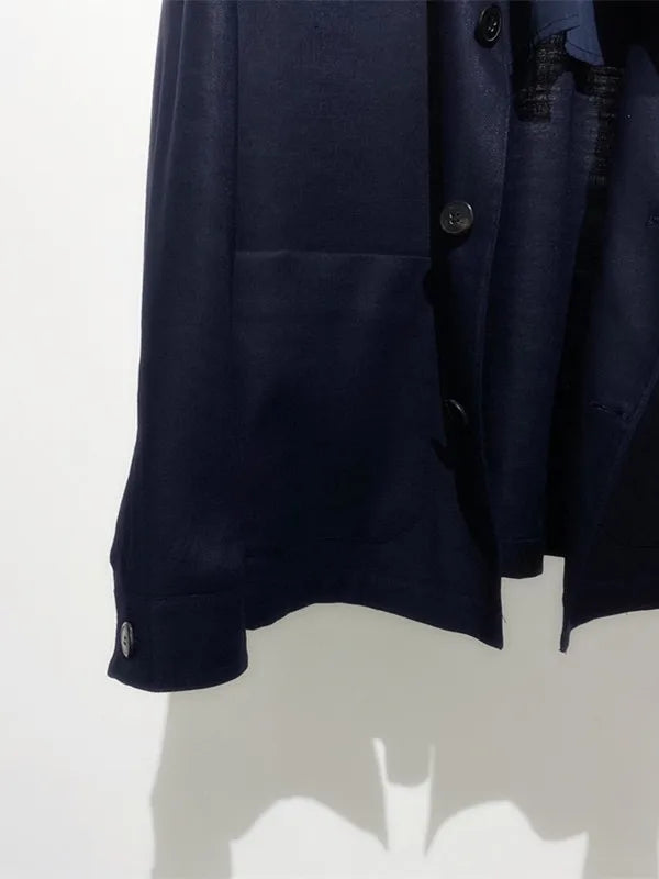 High luxury heavy series, light and breathable texture, temperament gentleman business casual linen loose jacket