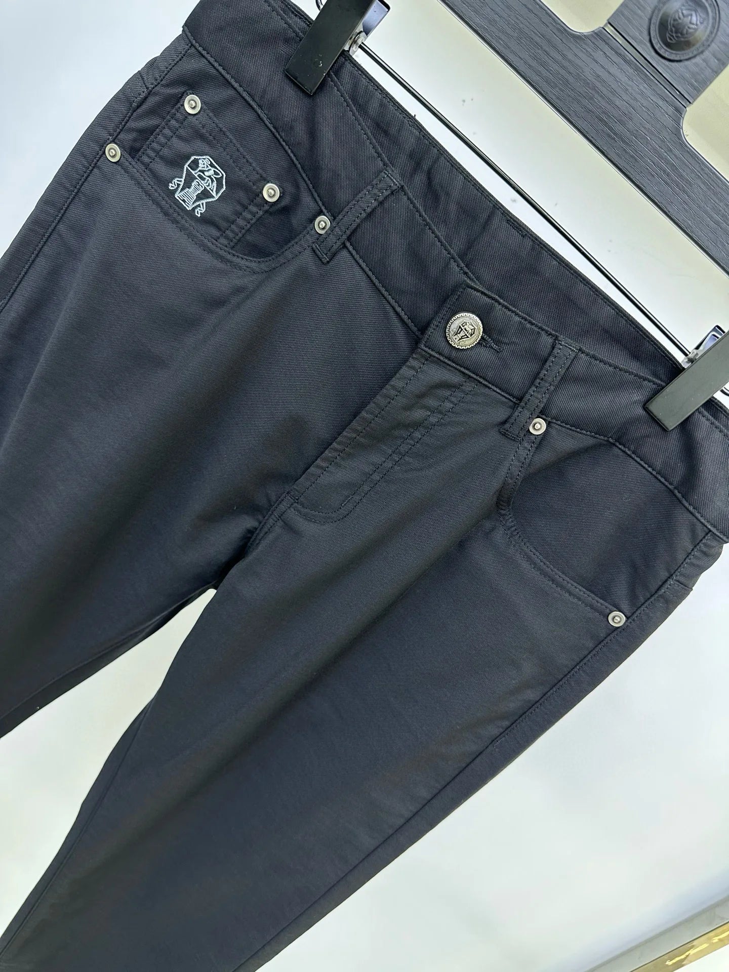 Italian BC Men's New Micro Elastic Breathable Simple Solid Color Fashion Old Money Style Straight Tube Casual Pants