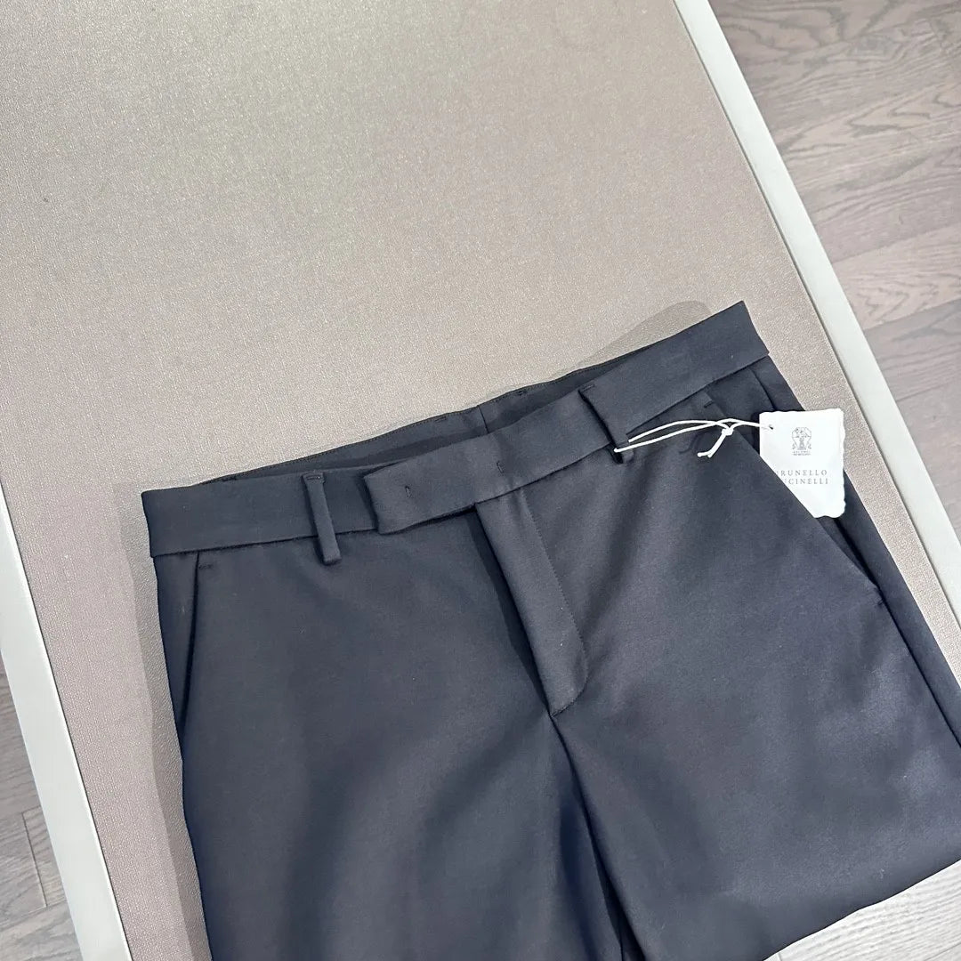 Italian BC vintage style men's 25 summer business simple and versatile straight leg casual trousers