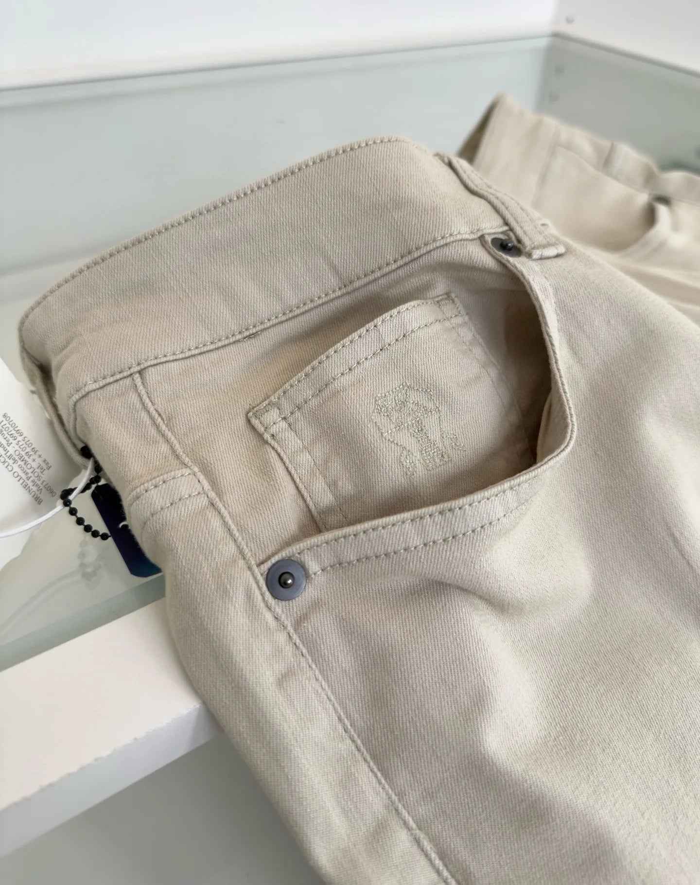 Italy BC men's spring and summer new mulberry silk cool breathable fashion casual small straight jeans