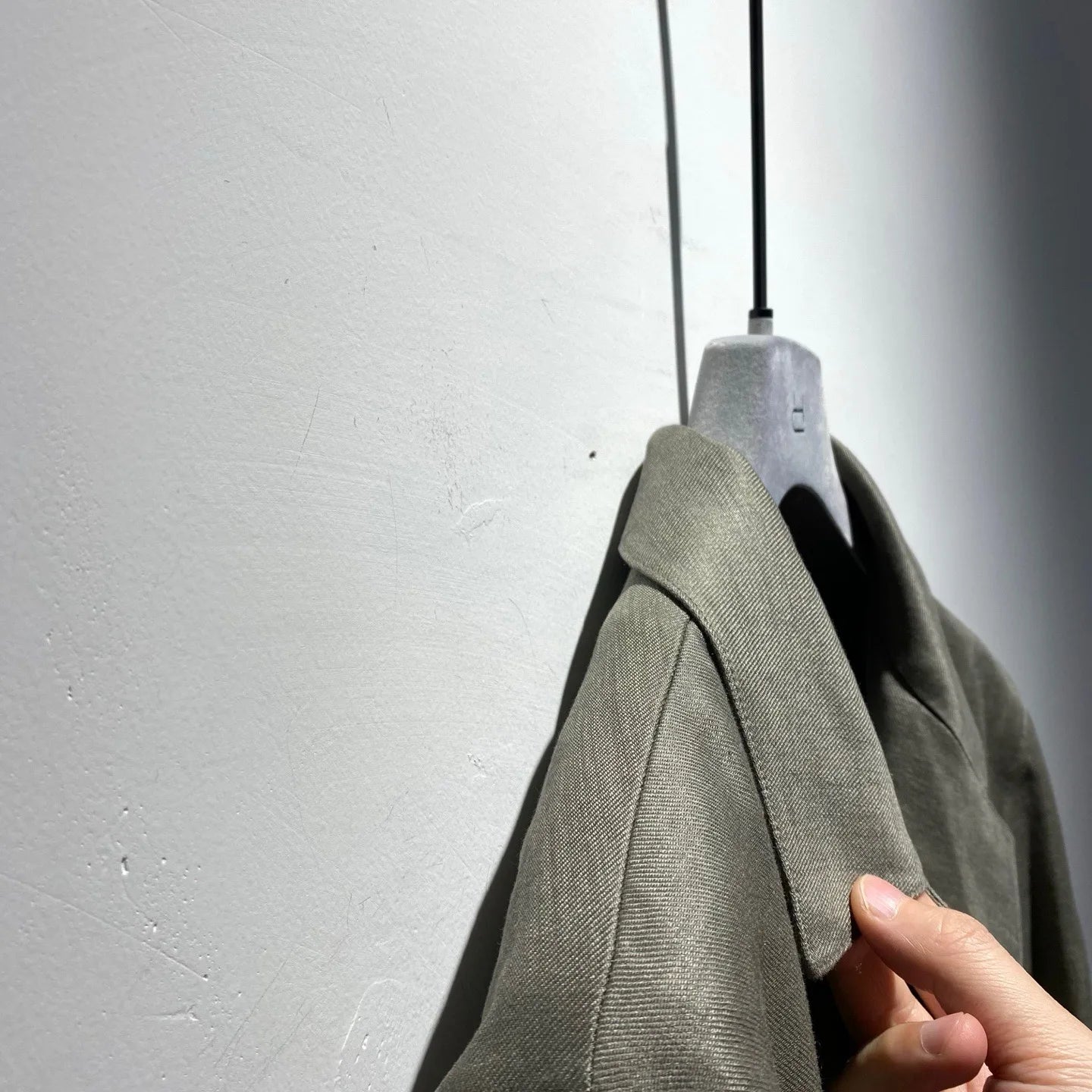 Classic old money style, high-end skin-friendly texture, breathable lapel linen tooling jacket