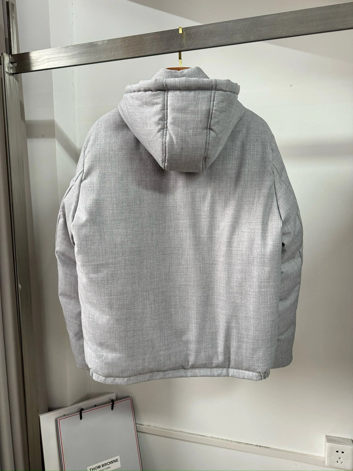 Italian BC men's autumn and winter new fashion casual thick warm stand collar hooded cotton coat thick jacket