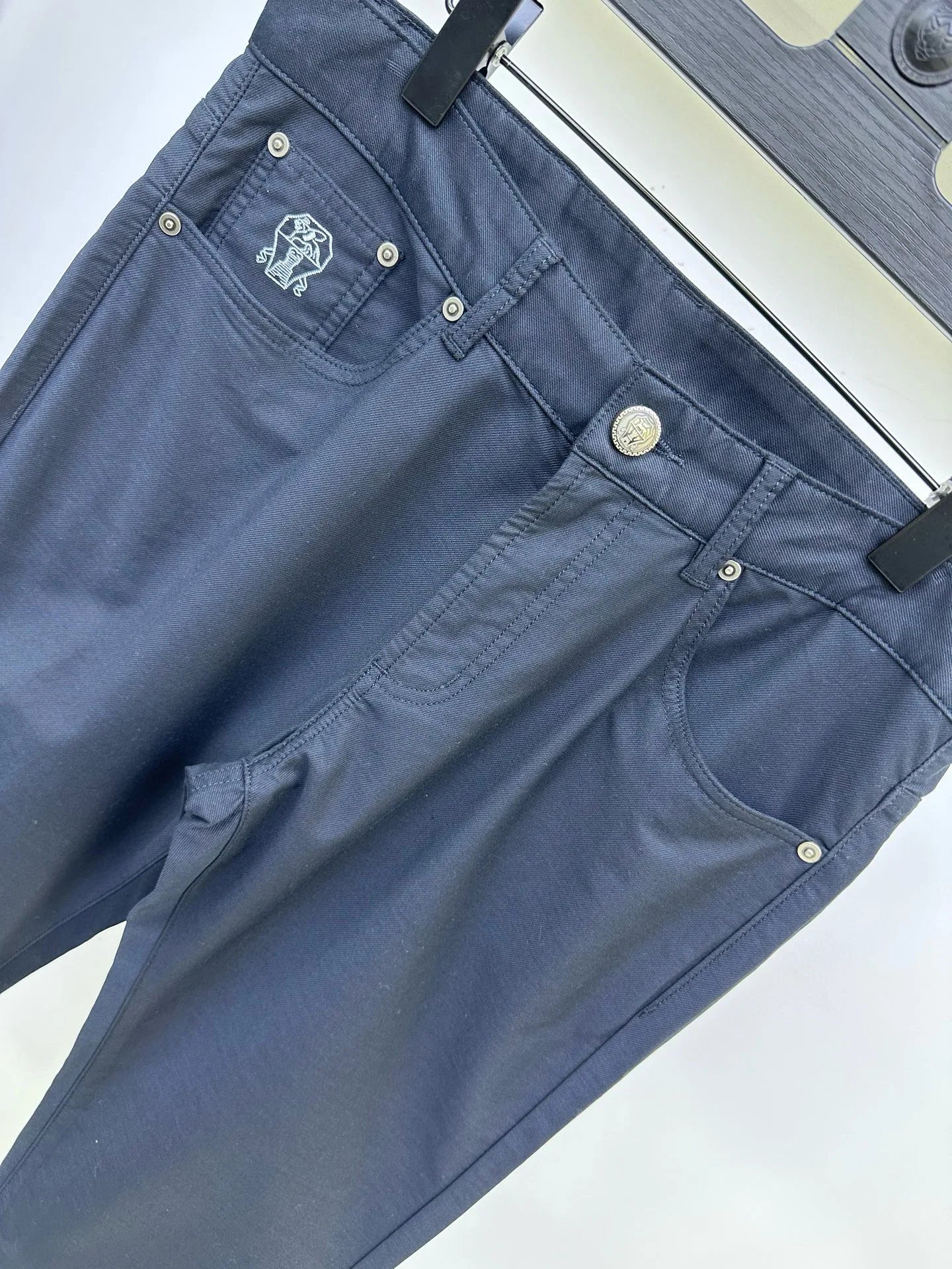 Italian BC Men's New Micro Elastic Breathable Simple Solid Color Fashion Old Money Style Straight Tube Casual Pants