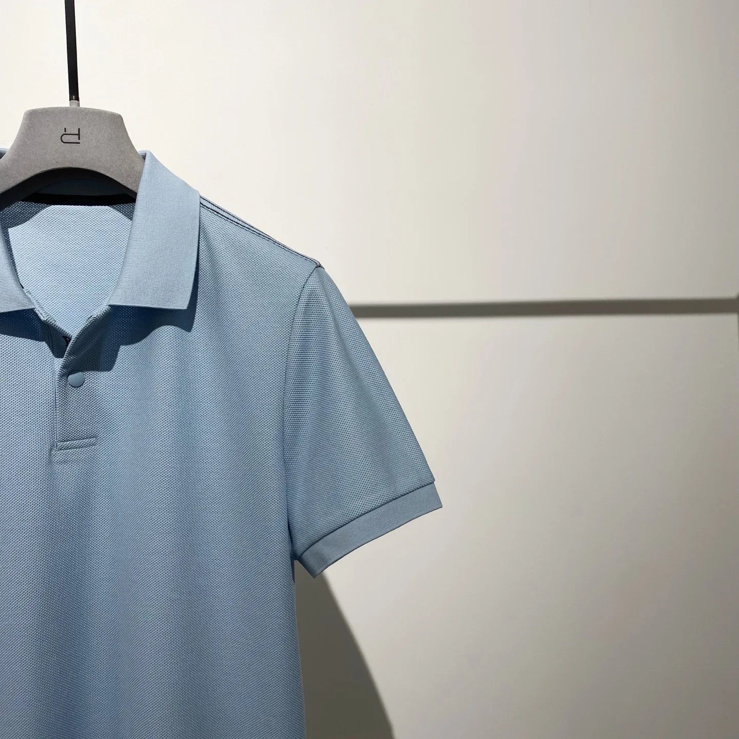 High-end quality, American horse cotton business casual lapel short-sleeved T-shirt polo shirt