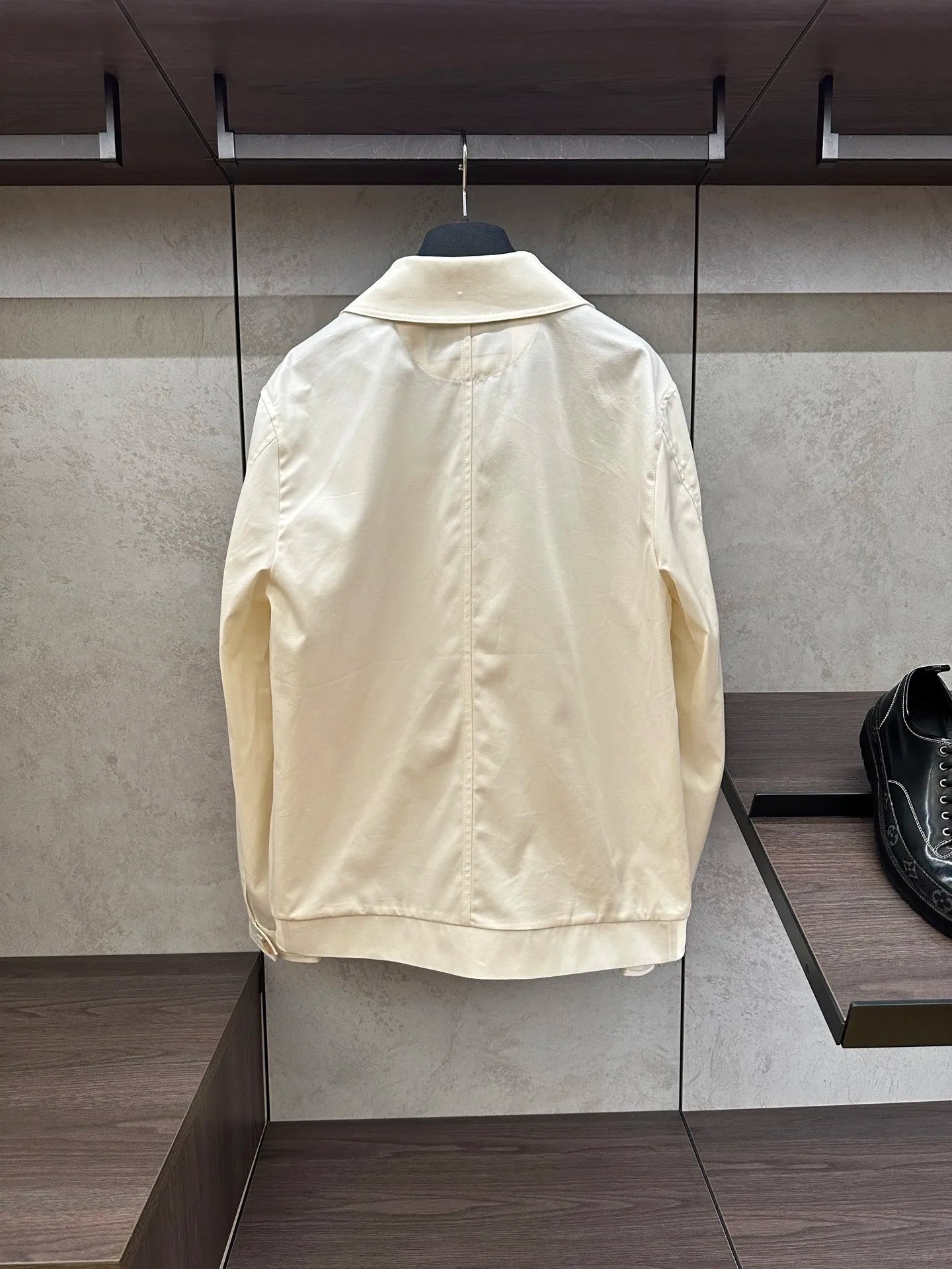2025 spring new kiton chiton men's long-sleeved flight suit fashion versatile lapel solid color jacket