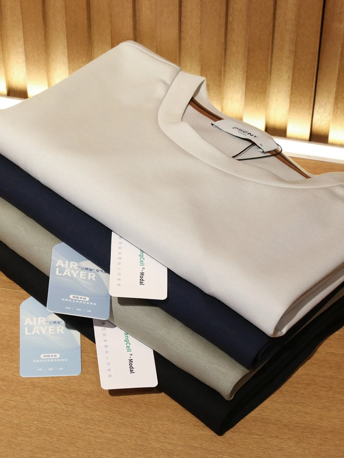 ZZ series 2025 summer new men's outdoor leisure simple modal tencel cotton blended short-sleeved T-shirt