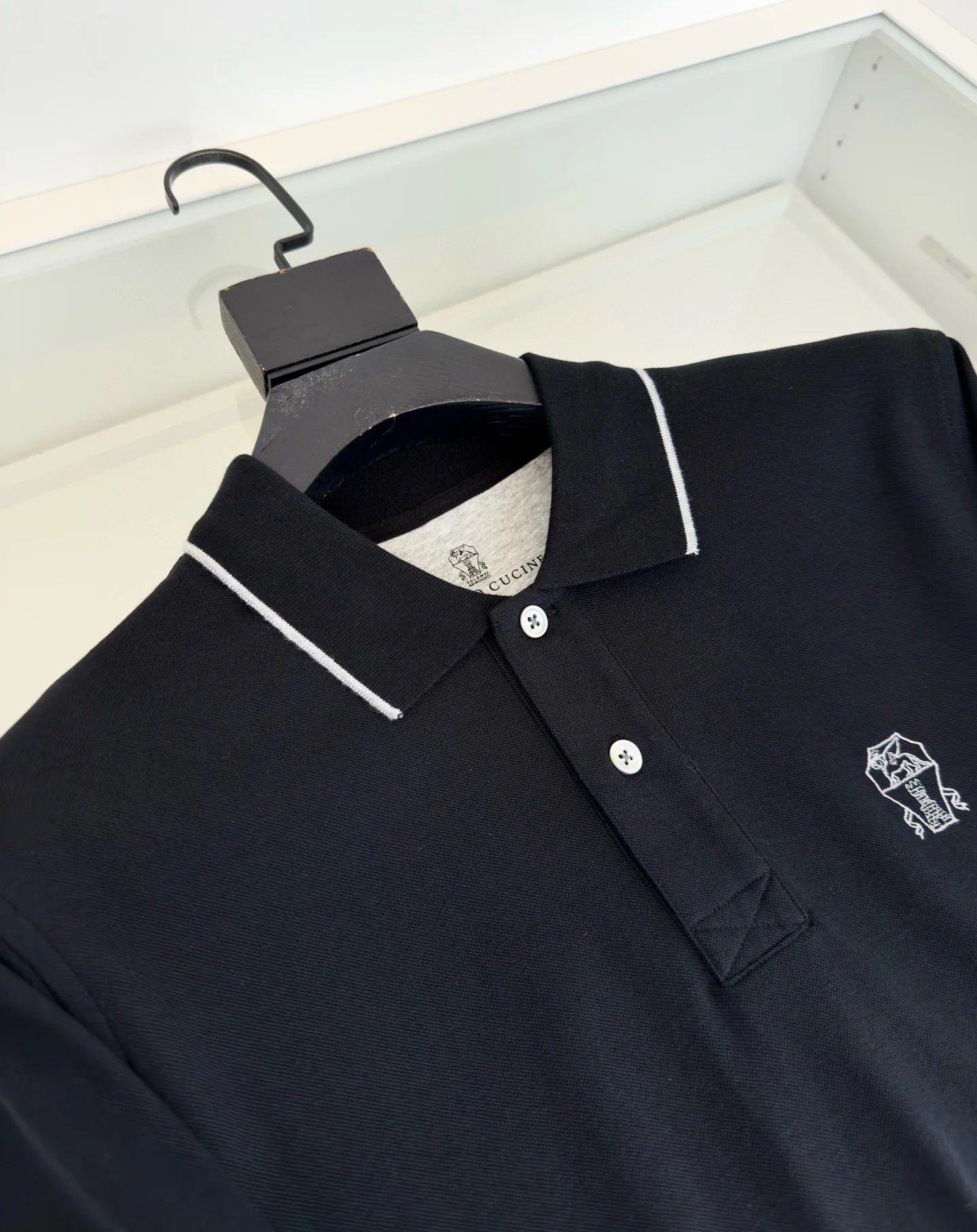 Italy BC 25 summer new Italian two-button contrasting color fashion casual old money wind short-sleeved polo shirt