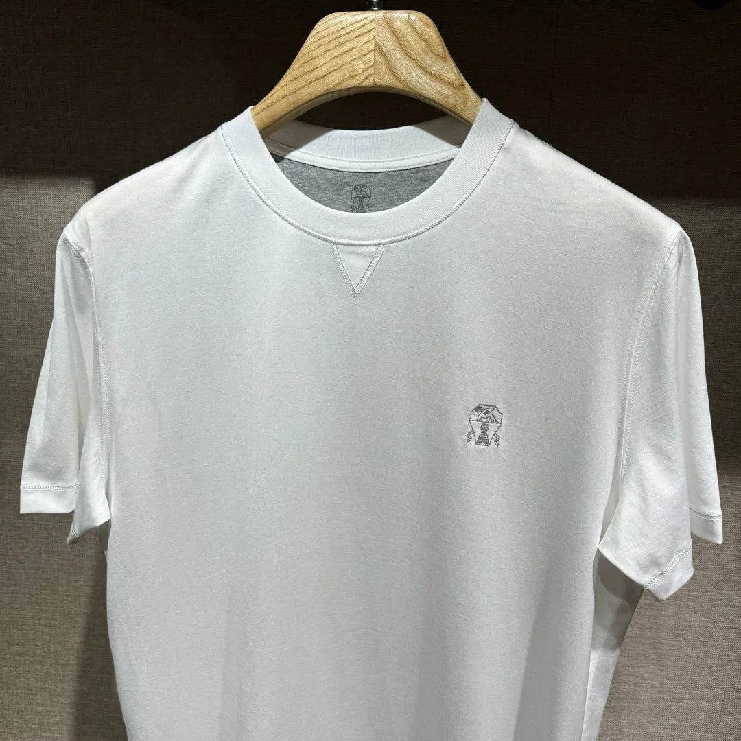 Italy BC men's summer new cotton fabric fashion versatile casual, bottoming shirt short-sleeved T-shirt