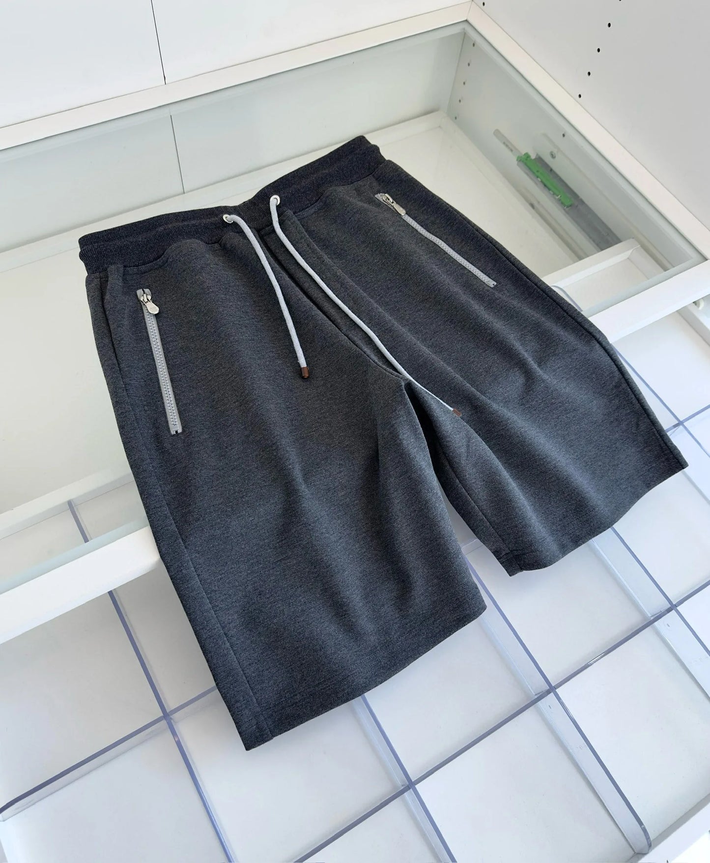 Italian BC high count pure cotton blended breathable fabric retro shorts