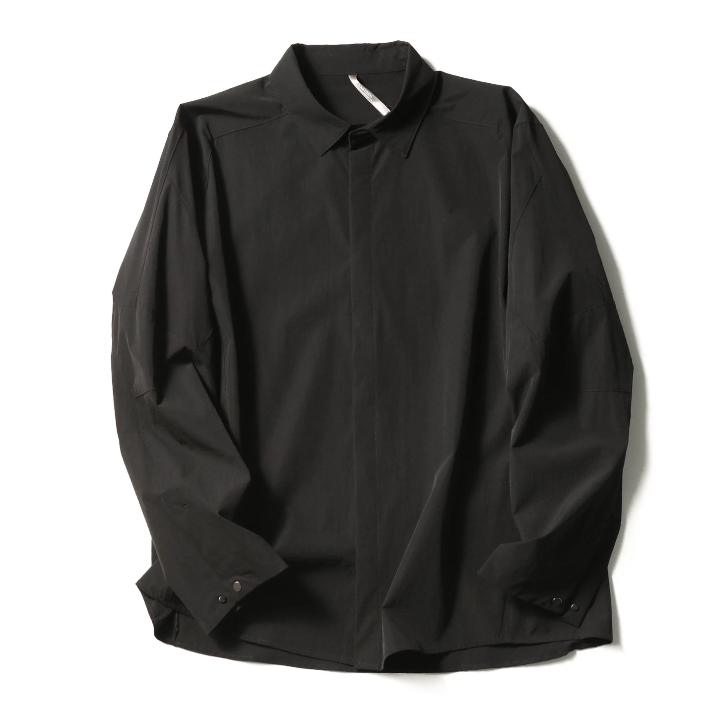 2025 summer new men's business and leisure outdoor quick-drying breathable high-elastic shirt light and thin long-sleeved shirt