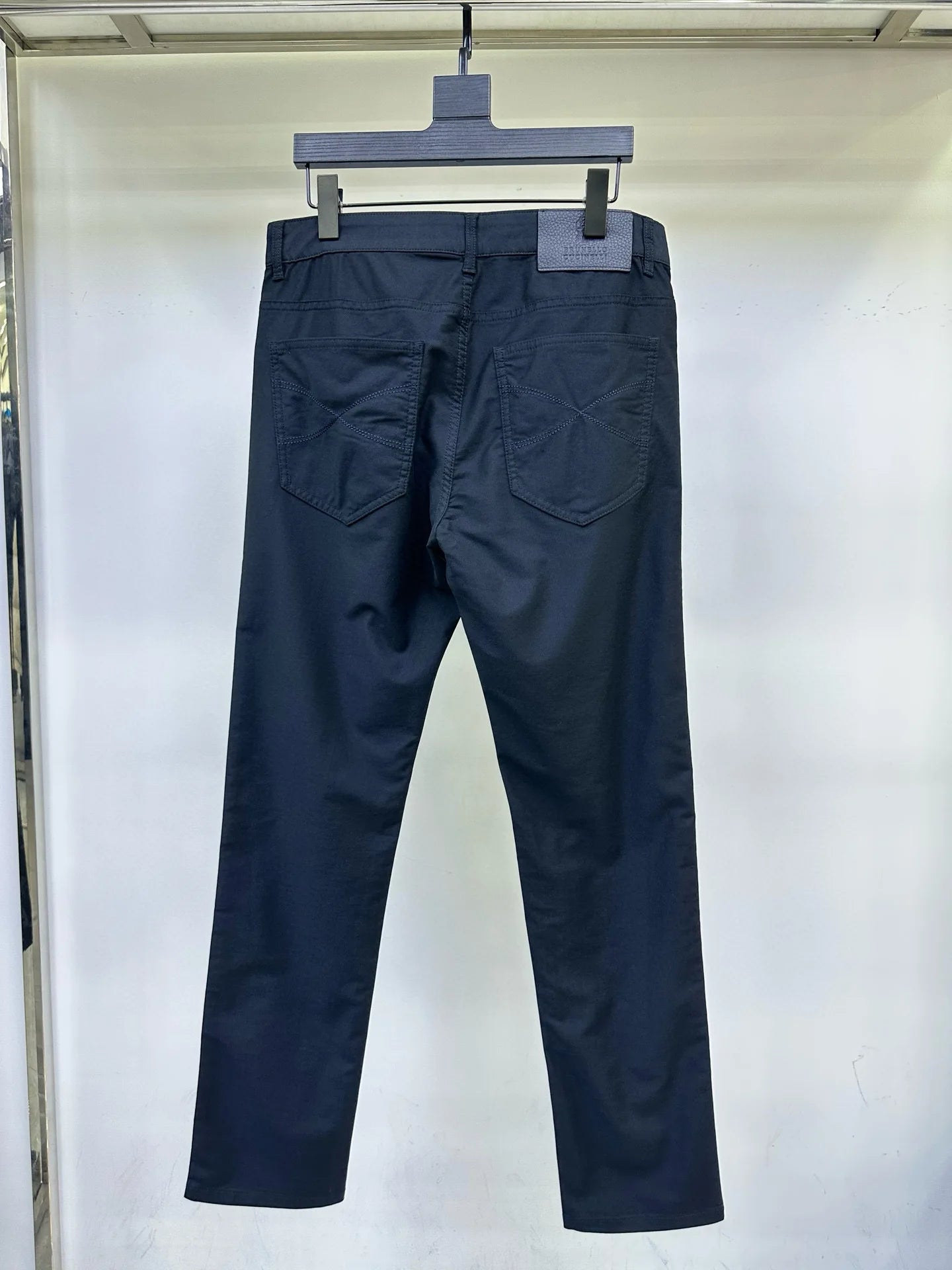 Italian BC Men's New Micro Elastic Breathable Simple Solid Color Fashion Old Money Style Straight Tube Casual Pants