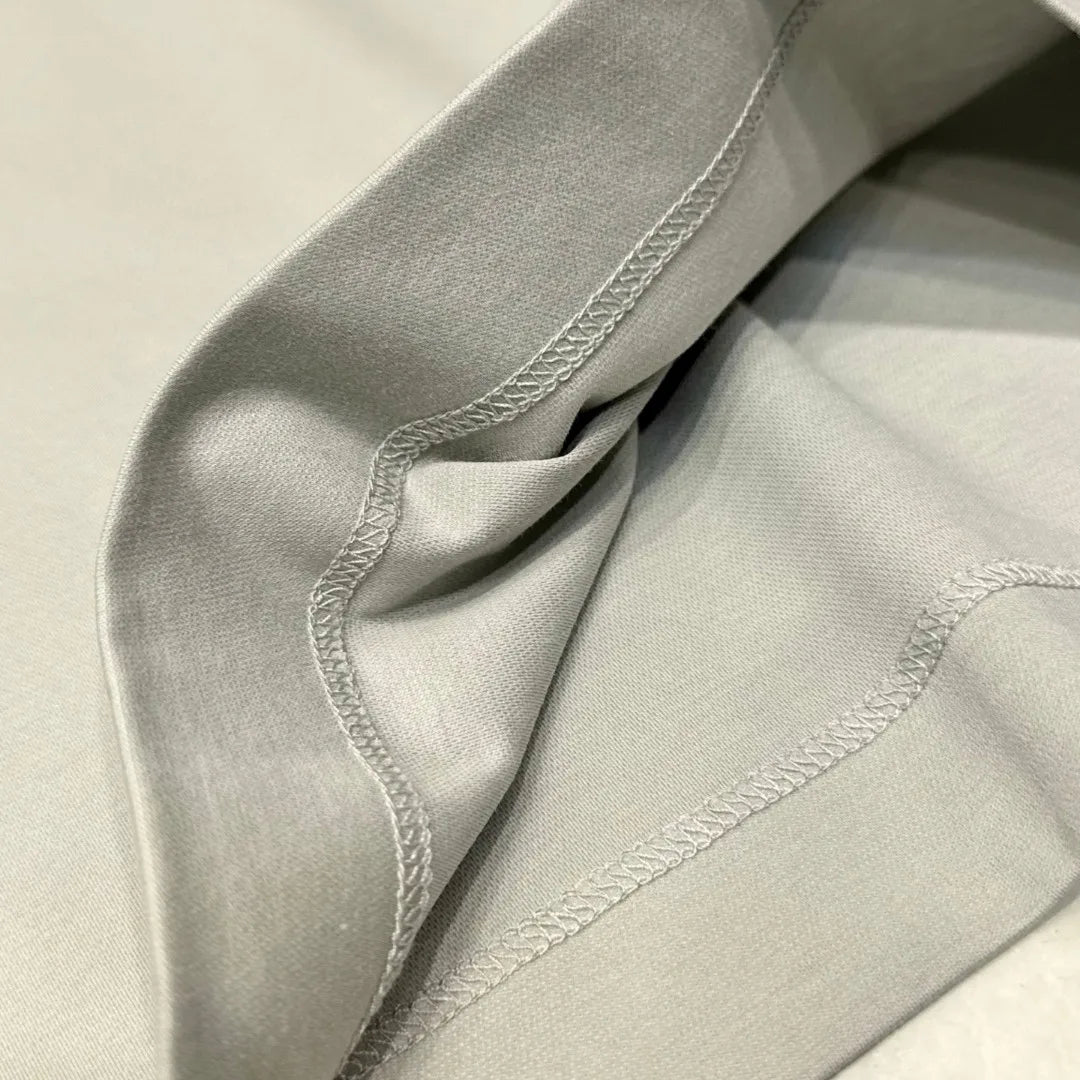 Italian old money style, business fashion urban style summer high version lapel short-sleeved polo shirt