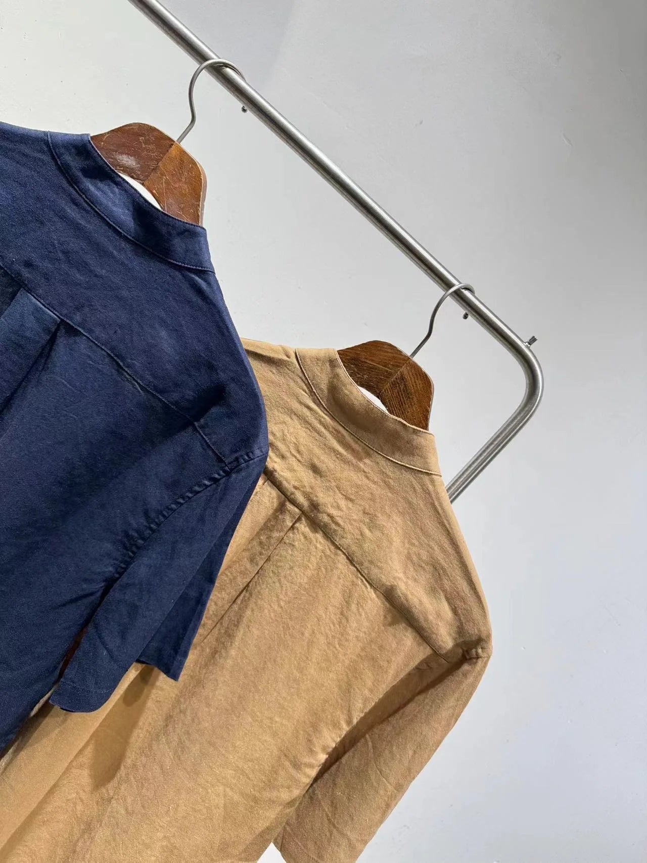 100% linen summer relaxation, loose and versatile breathable casual short-sleeved shirt