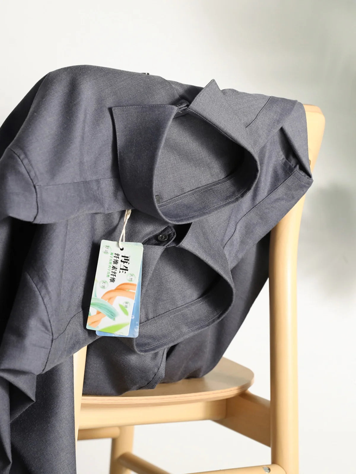 ZZ Italian Luxury, Spring and Autumn Business Casual Long Sleeve Shirt Men's Easy Care Bottom Shirt