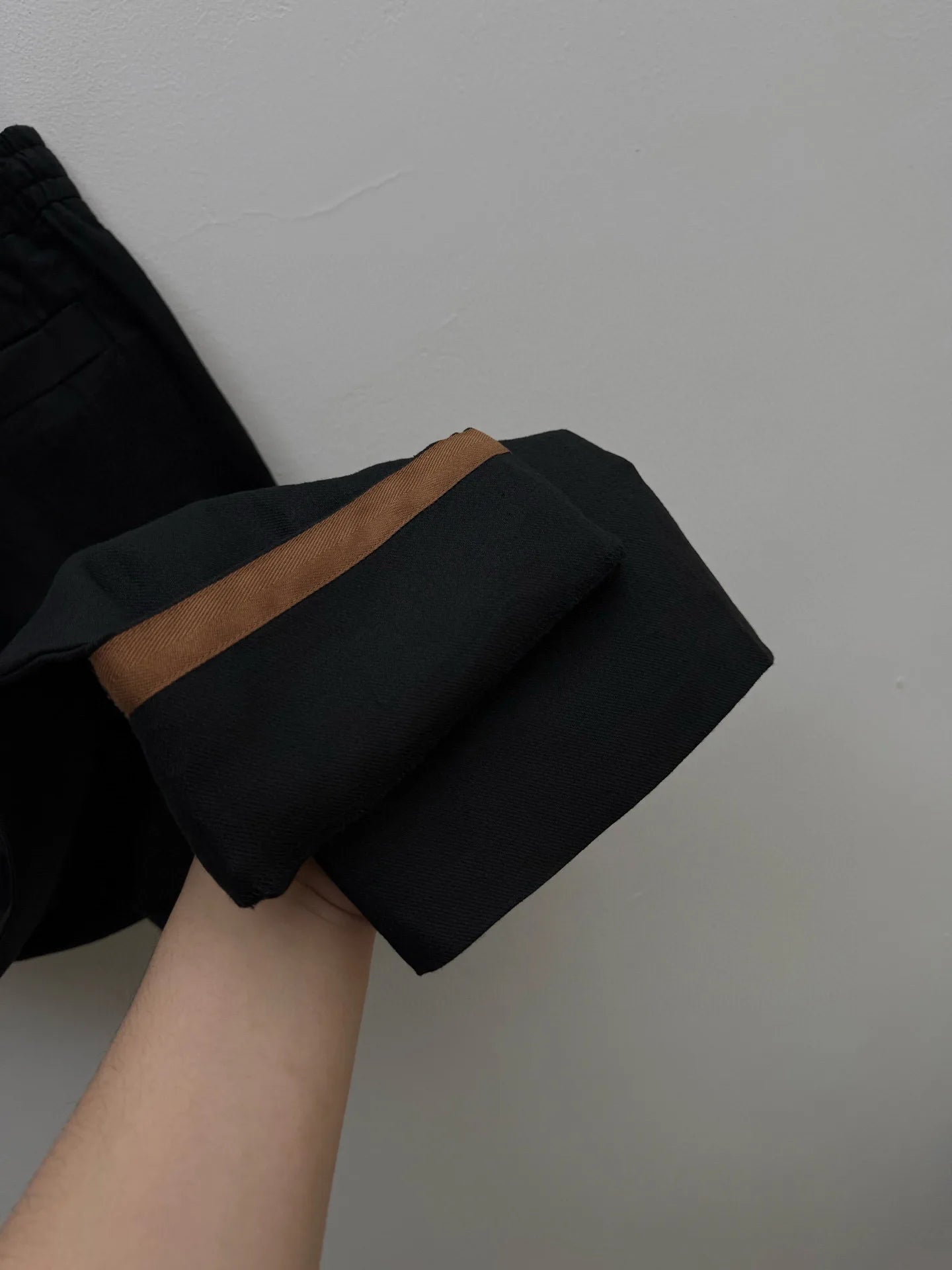 High quality, old money style 100% linen, elastic waist fashion loose straight linen casual trousers
