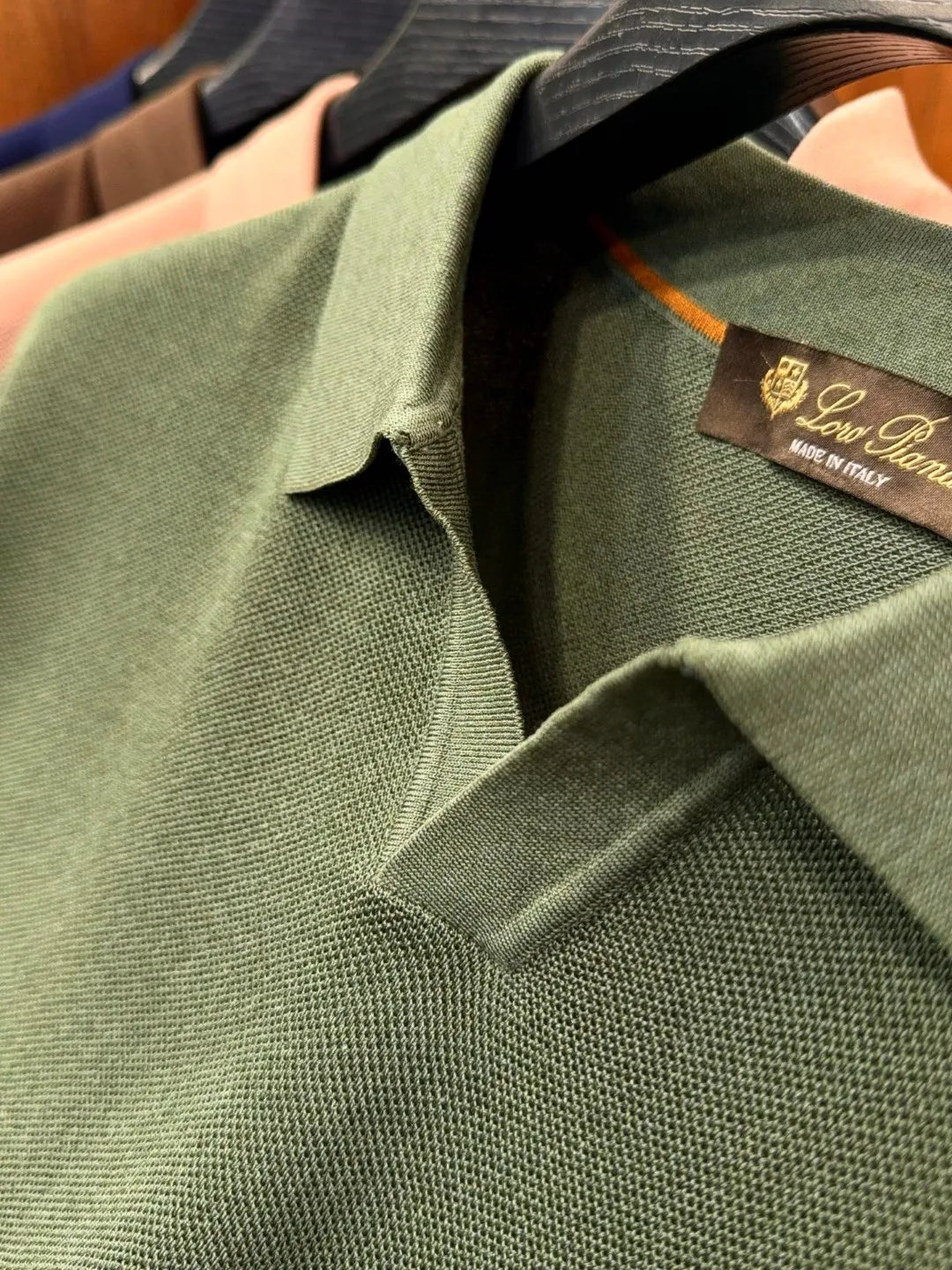 LP Italian old money style light luxury summer mulberry silk mixed Lyocell Haiou collar business casual short-sleeved polo shirt