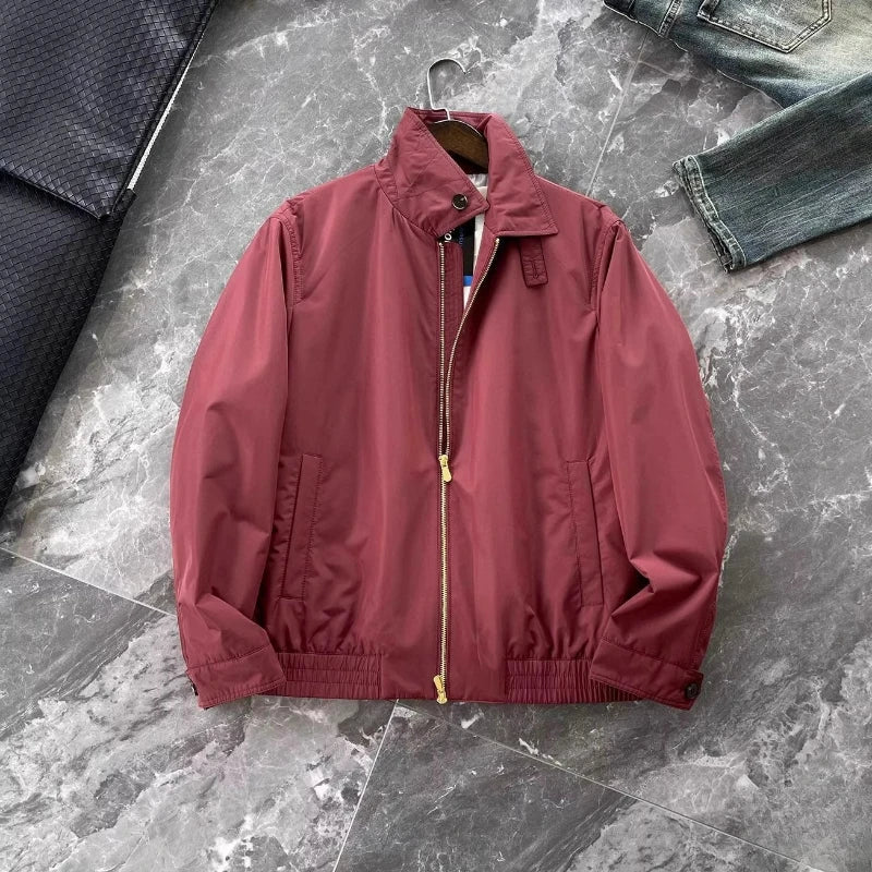 Italy BC men's clothing autumn and winter new fashion casual old money wind Harrington built-in thin cotton thermal jacket