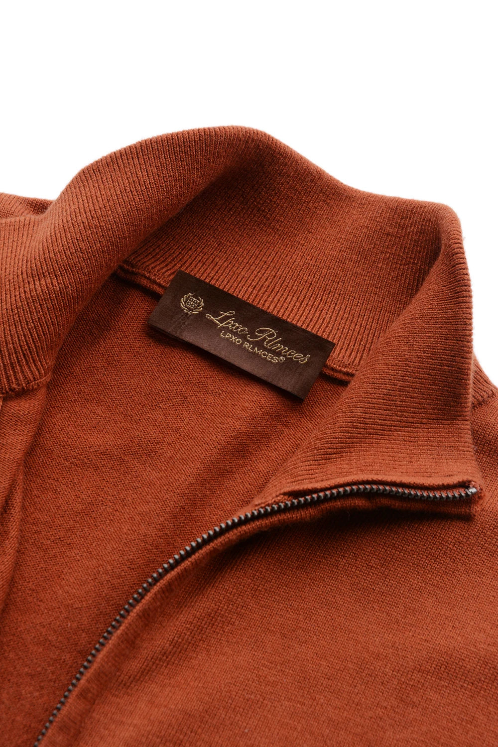 Autumn and winter new LP men's premium stand-up neck zipper knitted cardigan jacket wool Tencel blended sweater