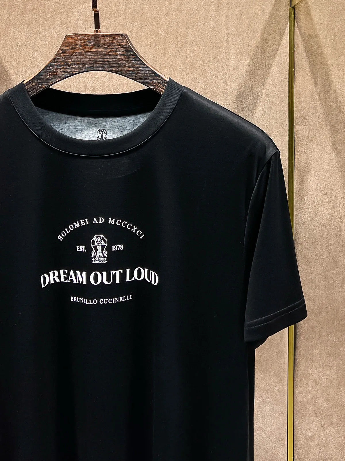 Italy BC men's clothing summer new cotton breathable solid color fashion casual old money wind round neck short sleeve T-shirt