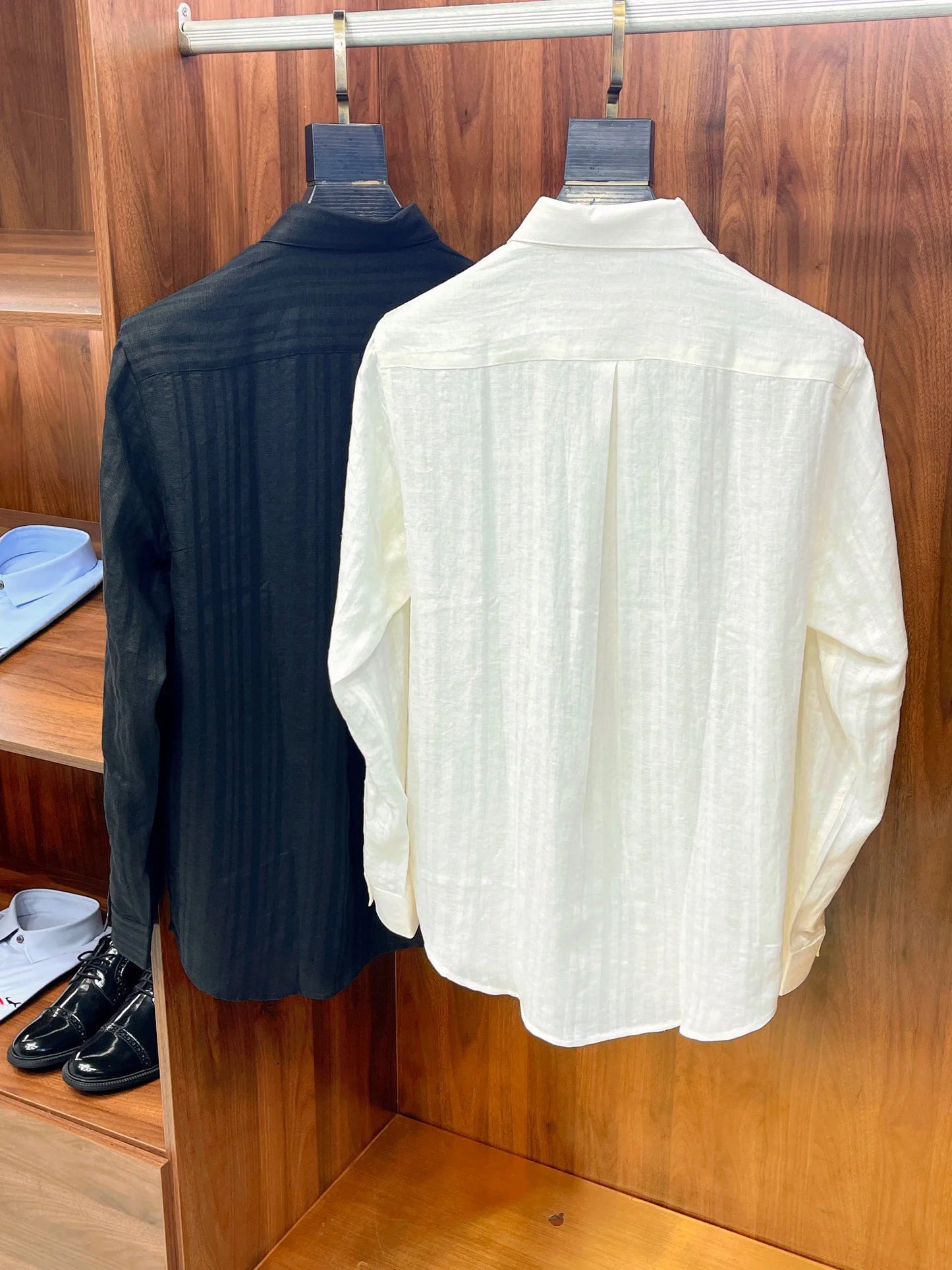 Elegant and low-key, breathable sunscreen linen fabric comfortable cotton long-sleeved loose shirt