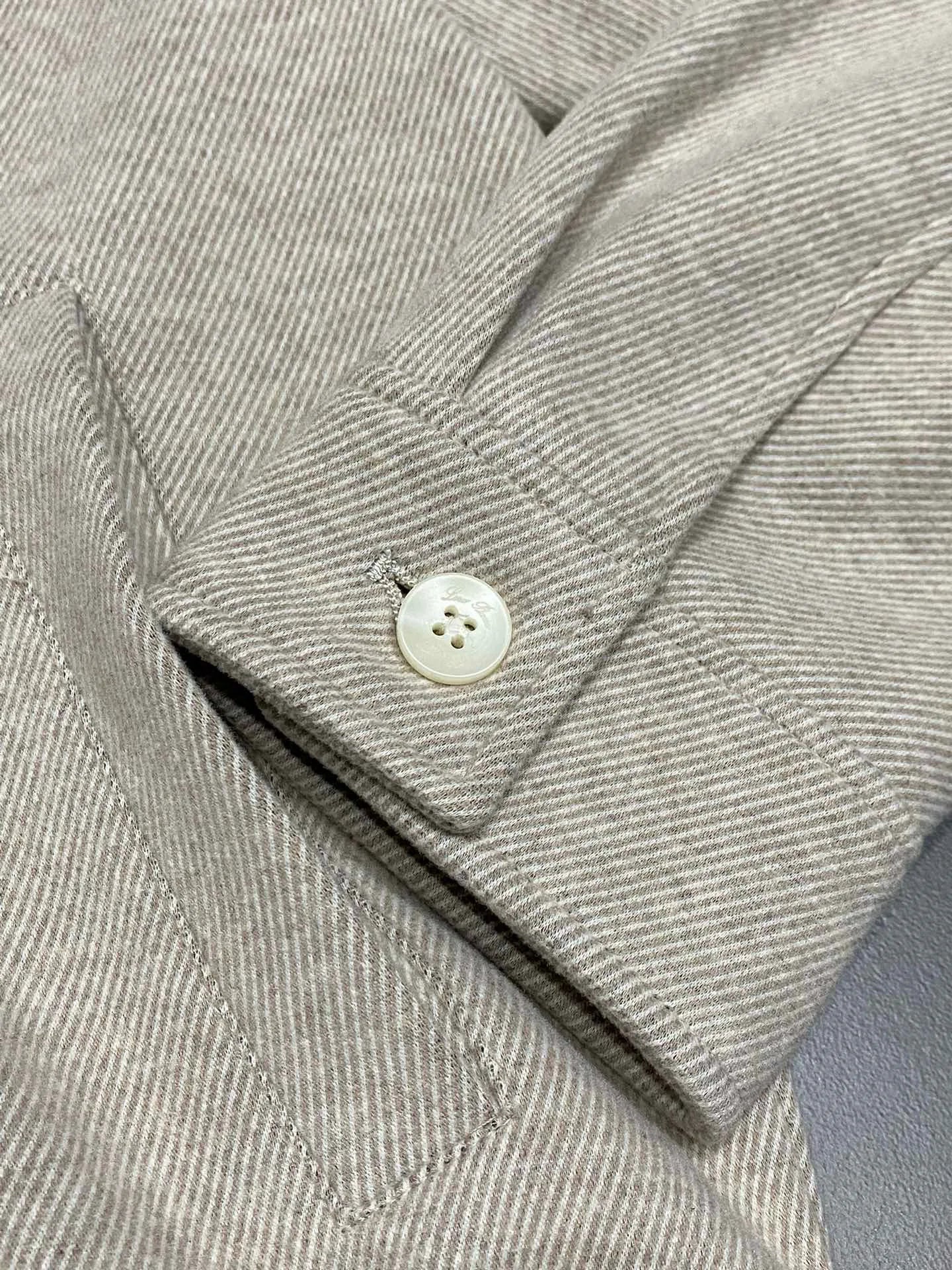 Fashion light luxury Italian men's spring new wool yarn business casual lapel jacket jacket