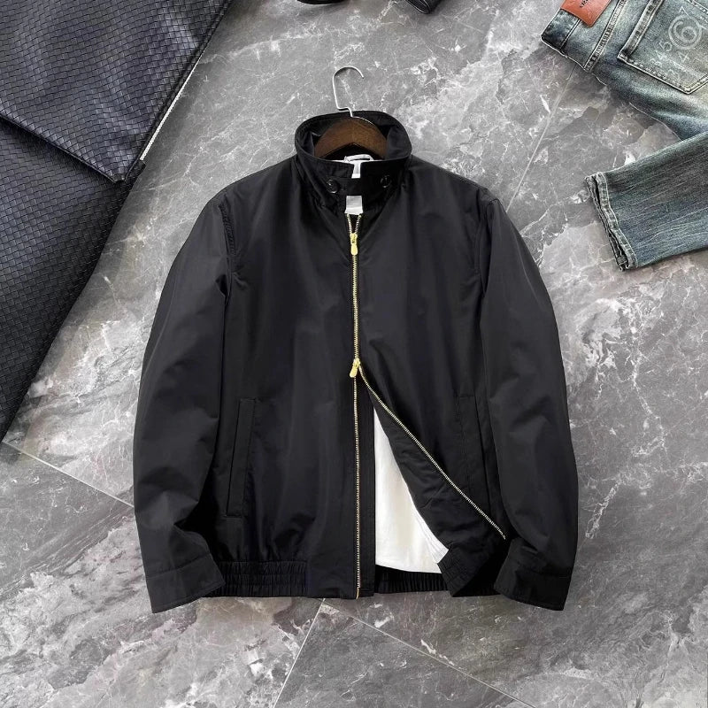 Italy BC men's clothing autumn and winter new fashion casual old money wind Harrington built-in thin cotton thermal jacket